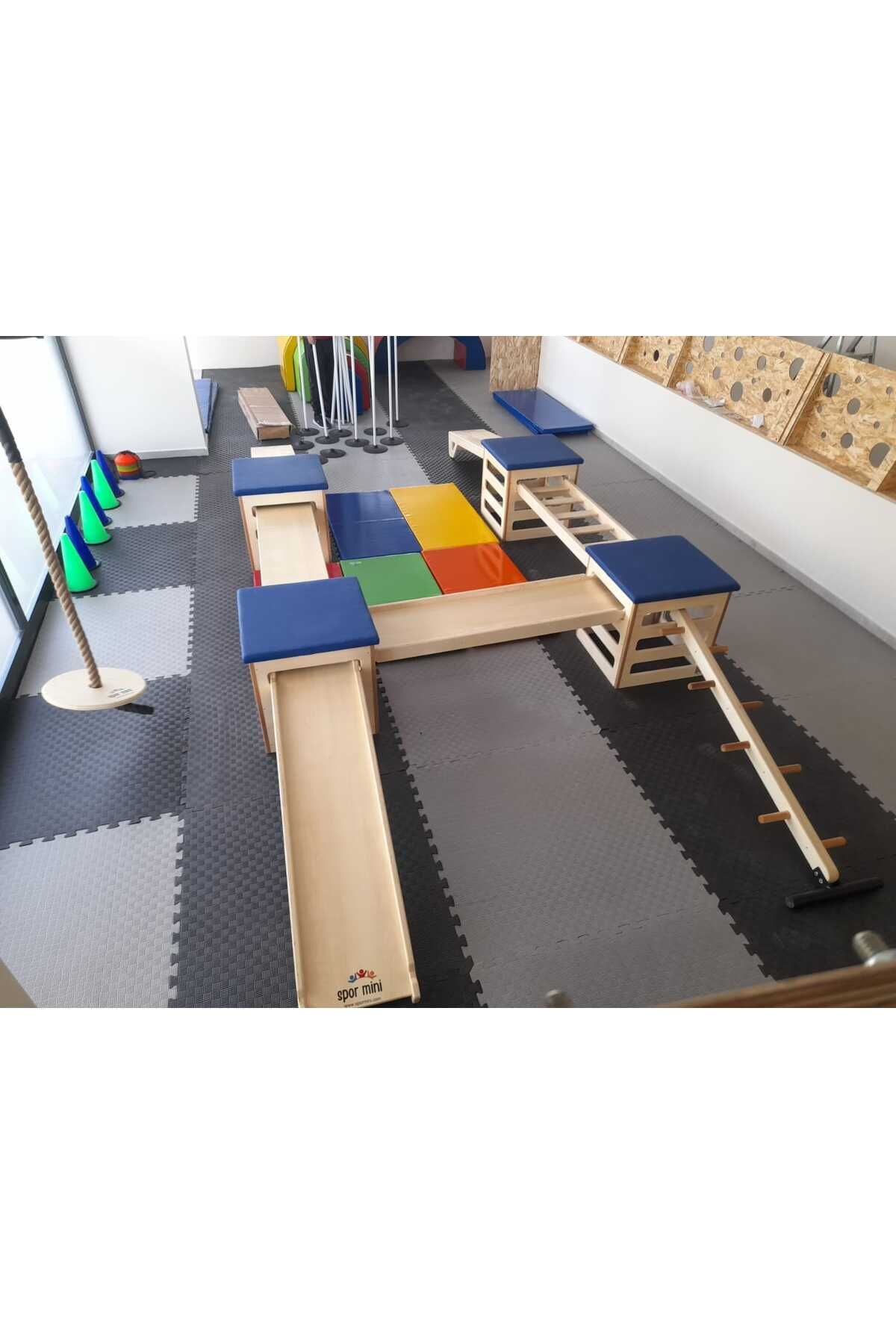 assa spor Parkur Mini Set (MAKSİ PAKET) Çocuk Spor Jimnastik Haraket Istasyonu fotoğrafı 3 (önizleme)