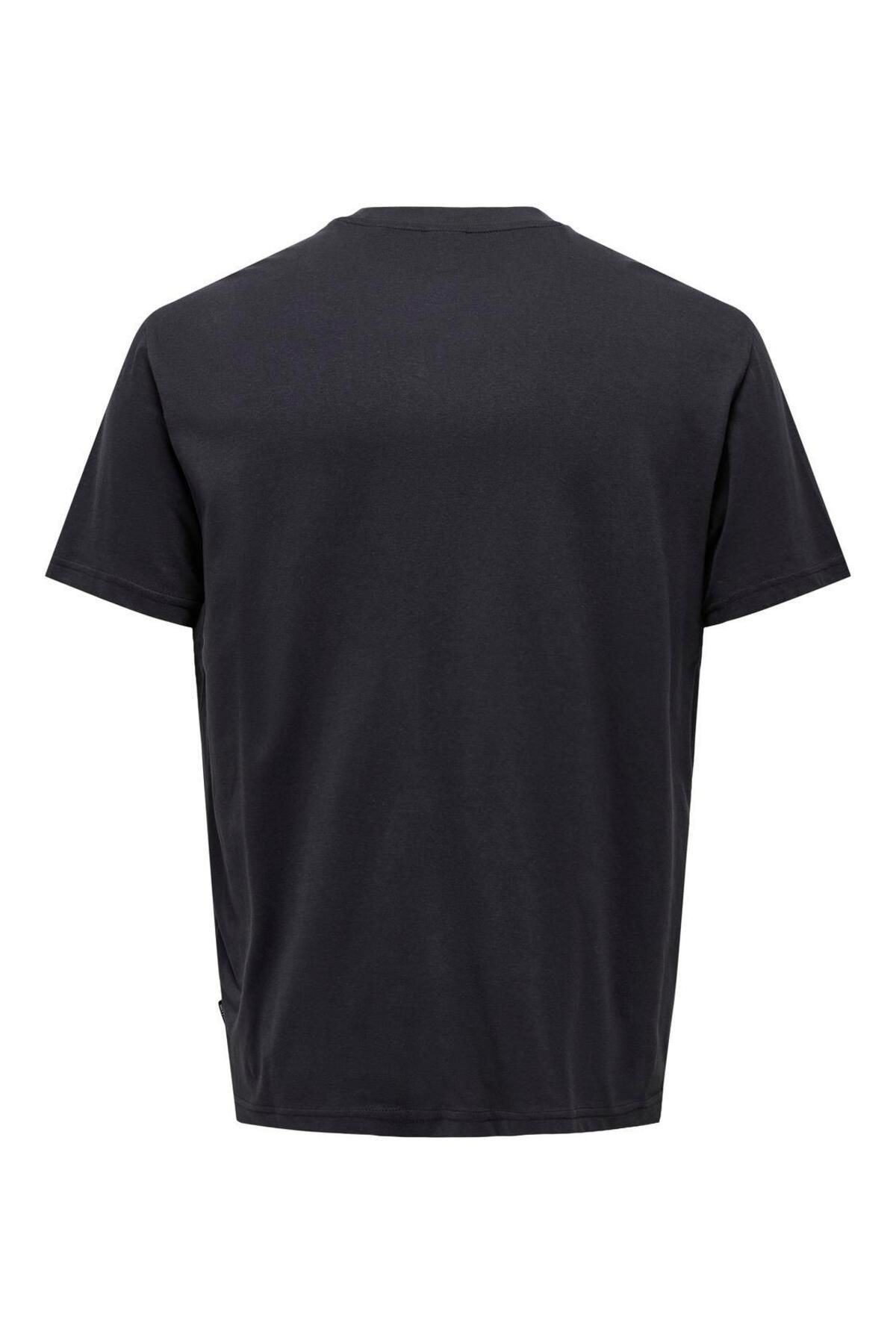 تی شرت مردانه پنبه ارگانیک ONSMAX LIFE LOGO SS TEE Only & Sons
