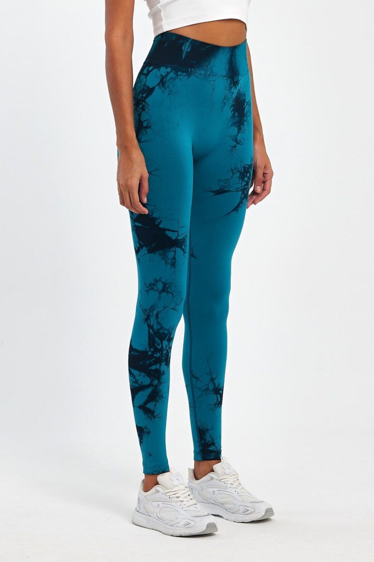 Şımart-Shmart Seamless Patterned Tights with Gathered Back 4