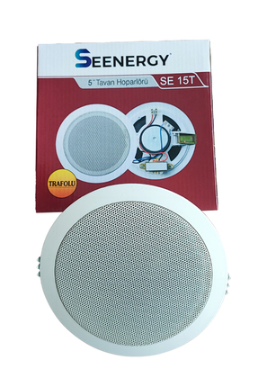 SEENERGY SE-15T Alçıpan Tavan Hoparlör / 5" Tavan Hoparlörü 3w / 5 inç Tavan ...