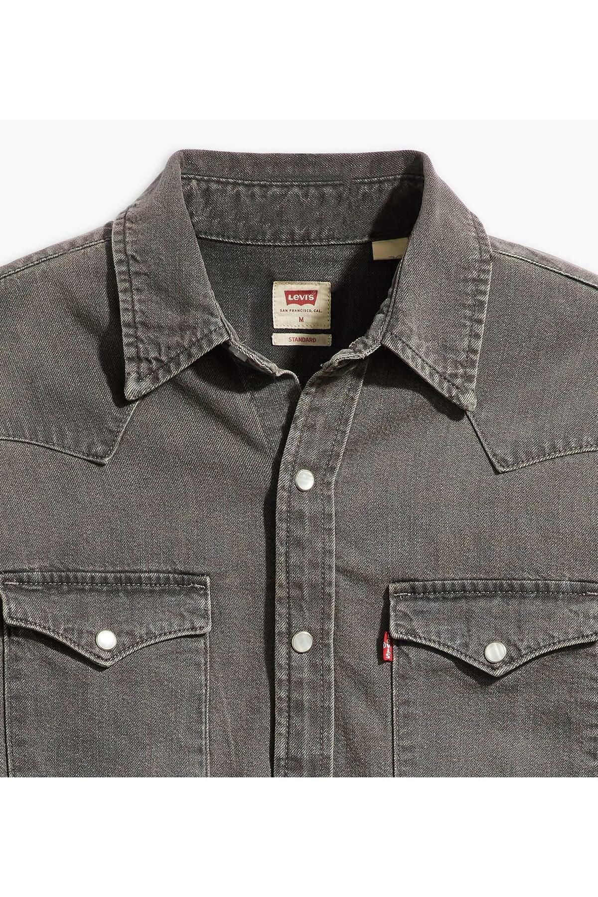 Levi's-Cămașă de blugi pentru bărbați Levi's gri 85745-0148 4
