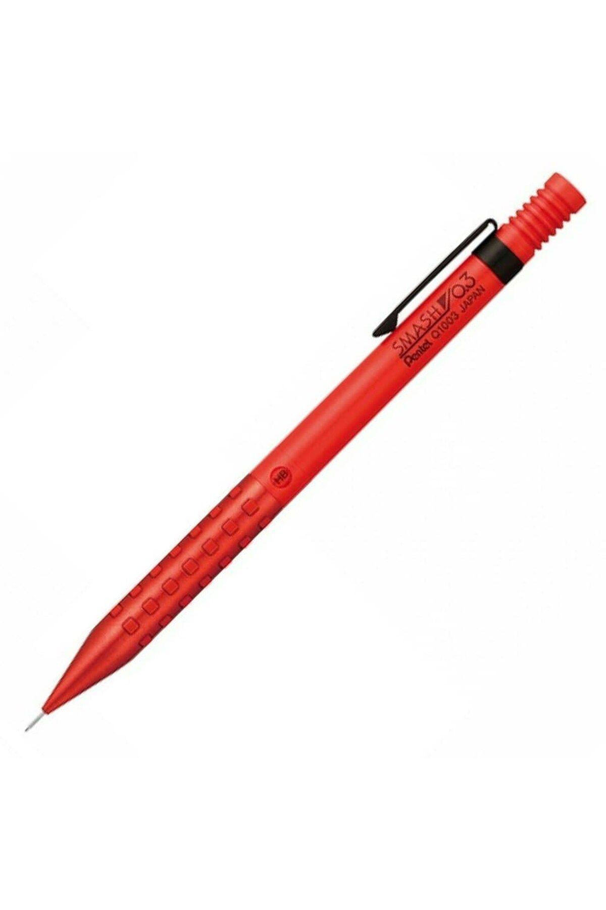 Pentel-Smash Q1000 Red Mechanical Pencil - 0.3 mm, Q1003-PL6 1