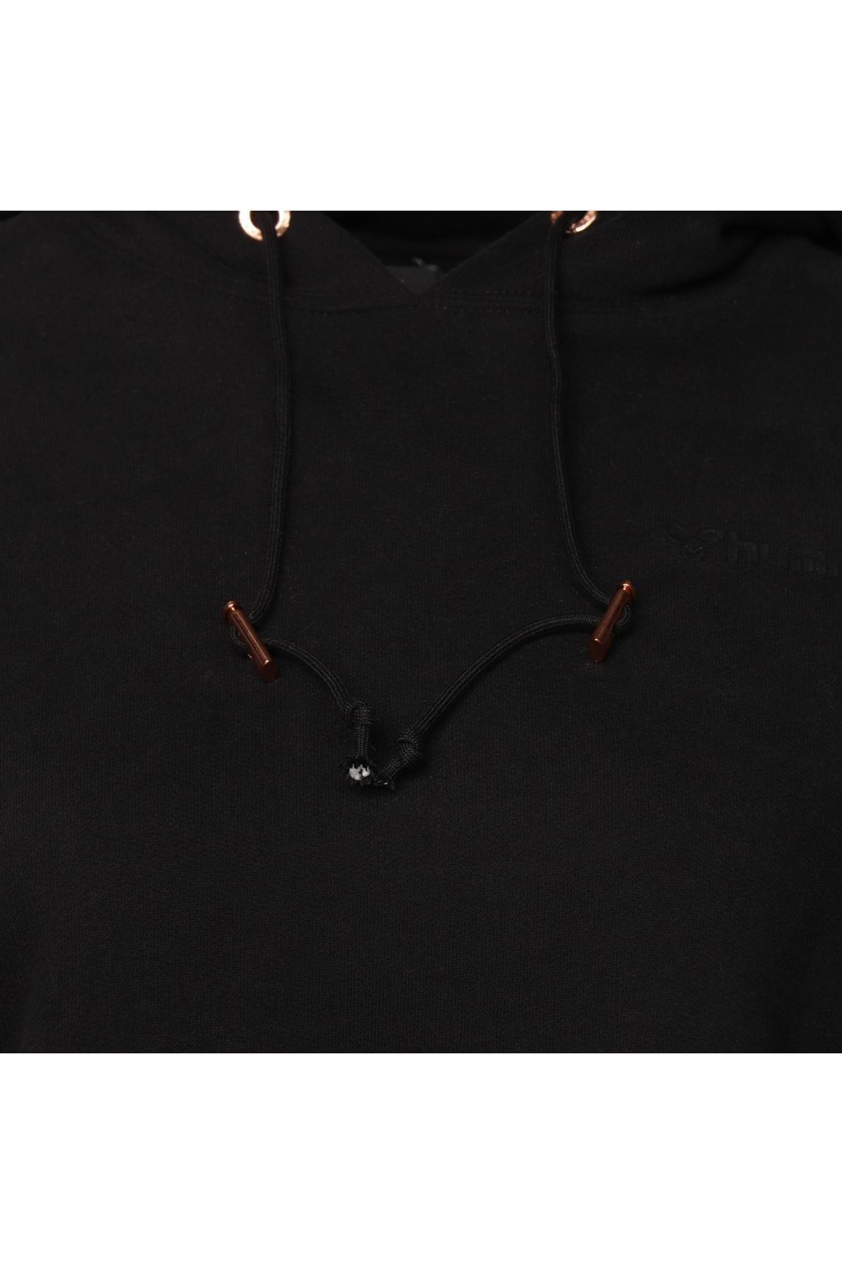 سویشرت مشکی زنانه سیاه Hoodie اورجینال hummel