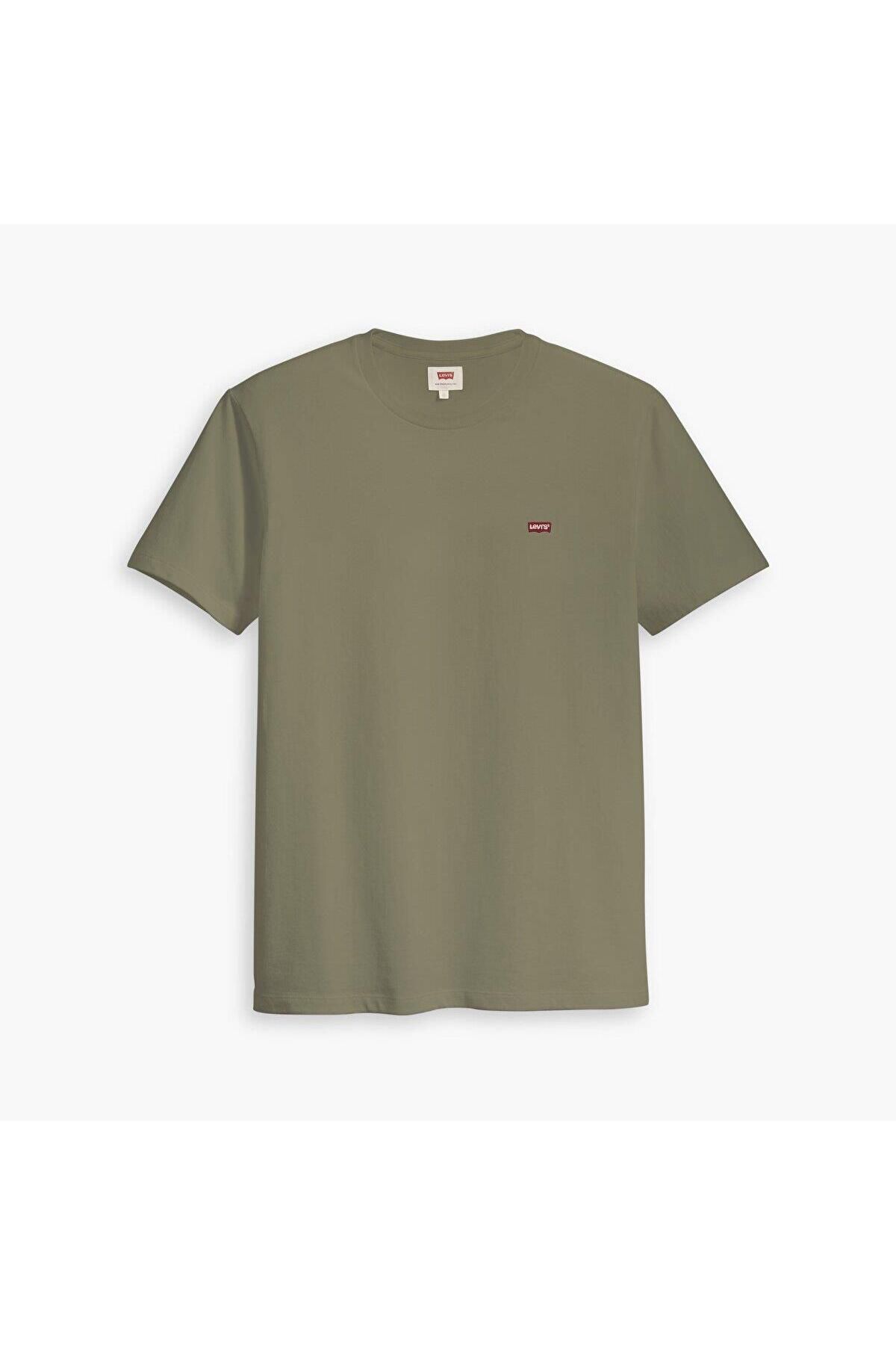 Levi s Erkek Haki Bisiklet Yaka Tshirt 56605 0110