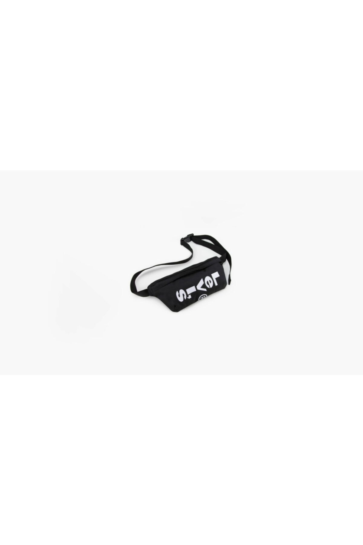 کیف پول مشکی مردانه و زنانه کمر بنده ای موز کوچک Wordmark Levi's