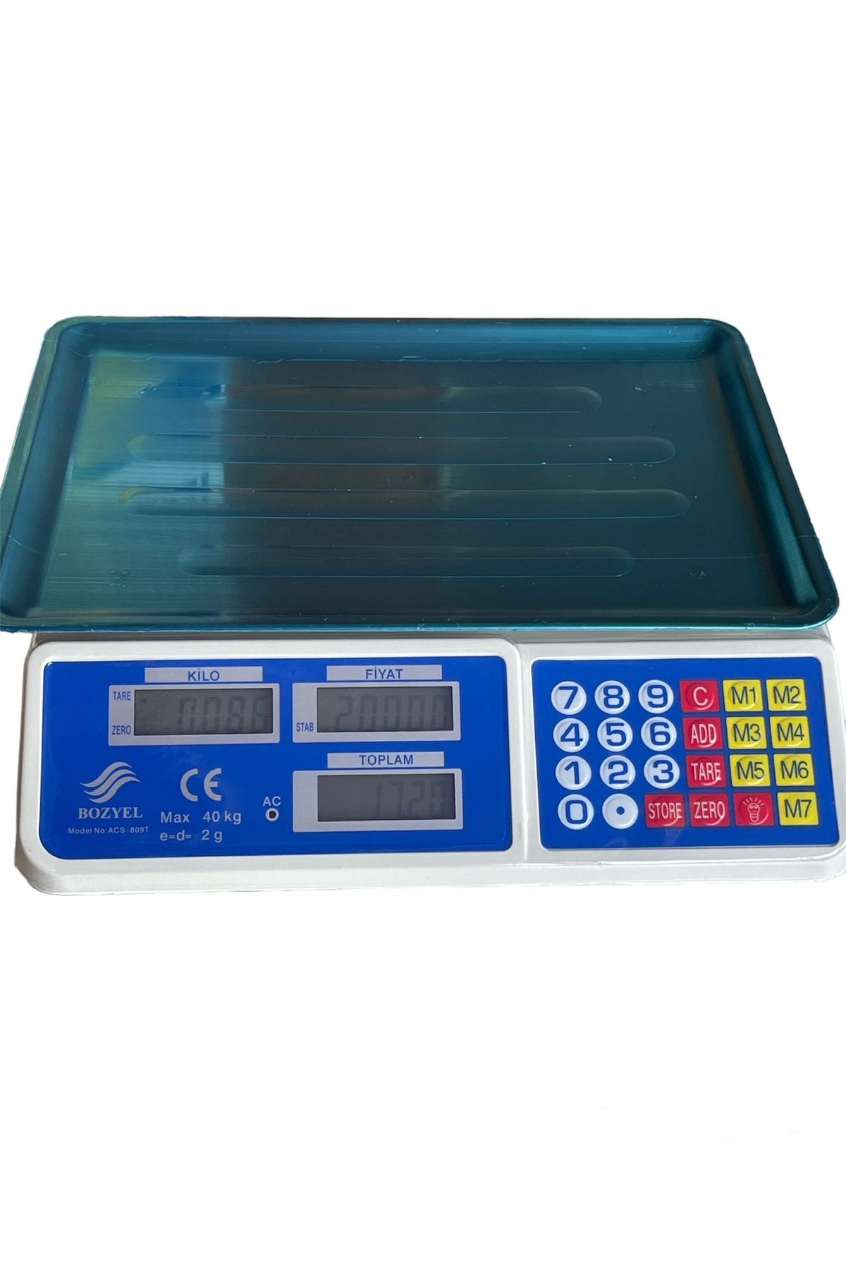 AVCI BOZYEL Teknika Terazi 40Kg Elektronik Dijital Bakkal Manav Pazarcı