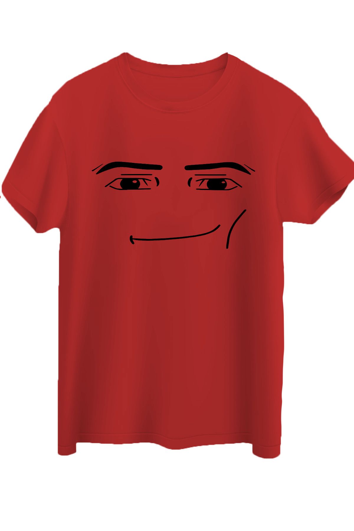 Butik Roblox Face Man Ti ort Beyaz Unisex Tshirt Fiyat Yorumlar Trendyol