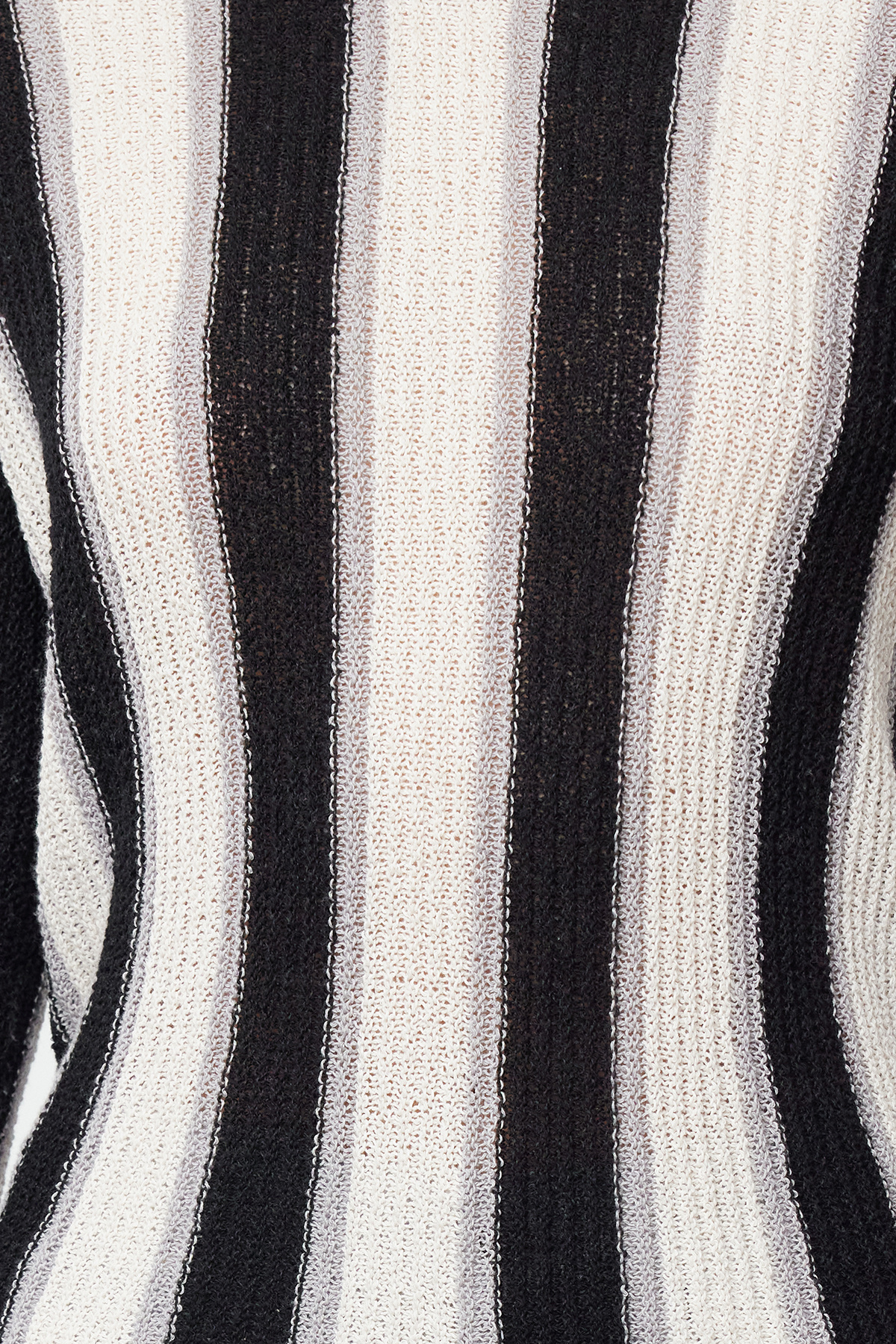 Trendyolmilla  Siyah Pamuklu Renk Bloklu İnce Triko Kazak TWOAW25KZ00015 - Görsel 4