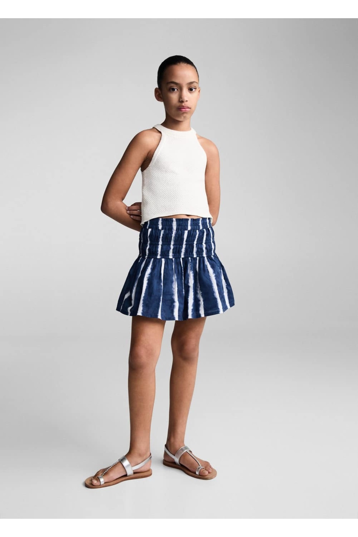 دامن دخترانه مانگو کیدز MANGO Kids اورجینال دخترانه کد کالا 67037918 - تصویر 2