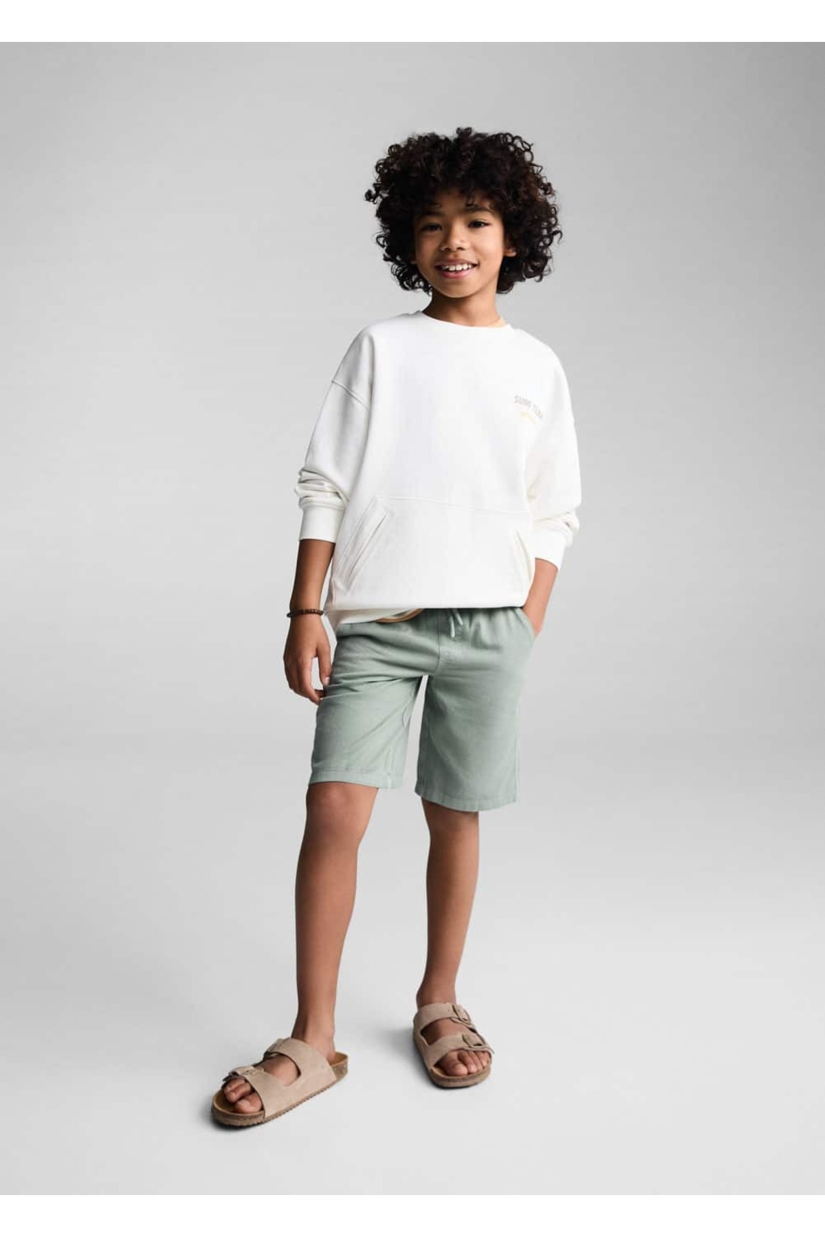 شورت و شلوارک پسرانه مانگو کیدز MANGO Kids اورجینال پسرانه کد کالا 67057140 - تصویر 2