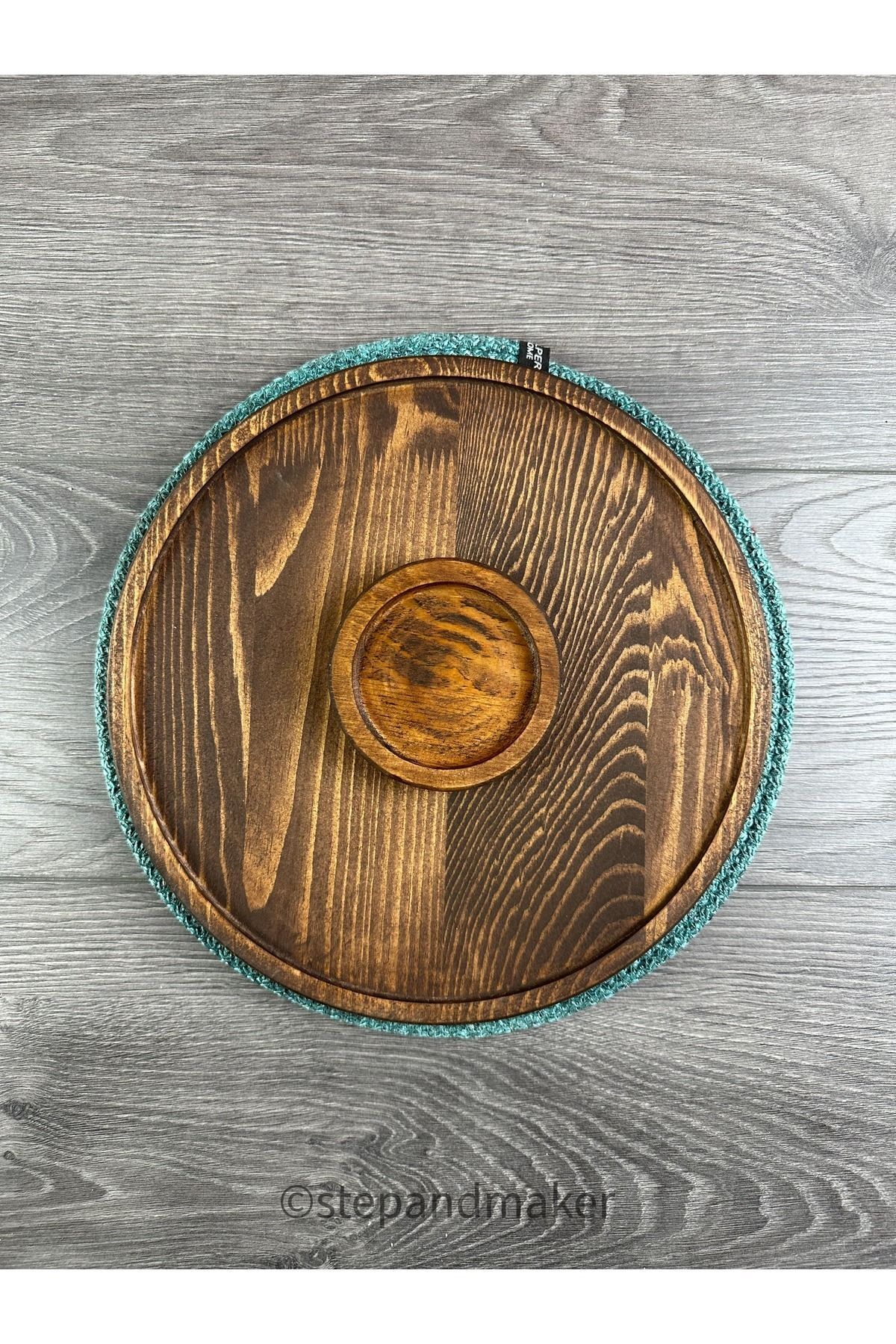 Step and Maker-Wooden Large Size Presentation Plate - 2