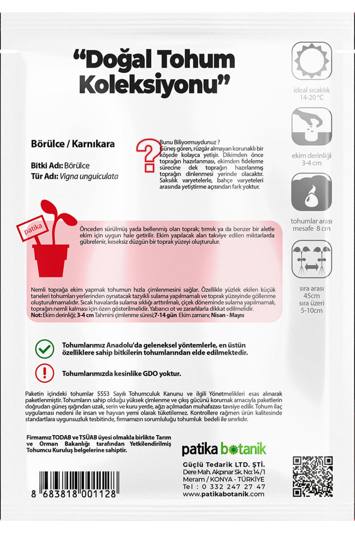 40 Adet Ata Tohumu Yerli Börülce 4