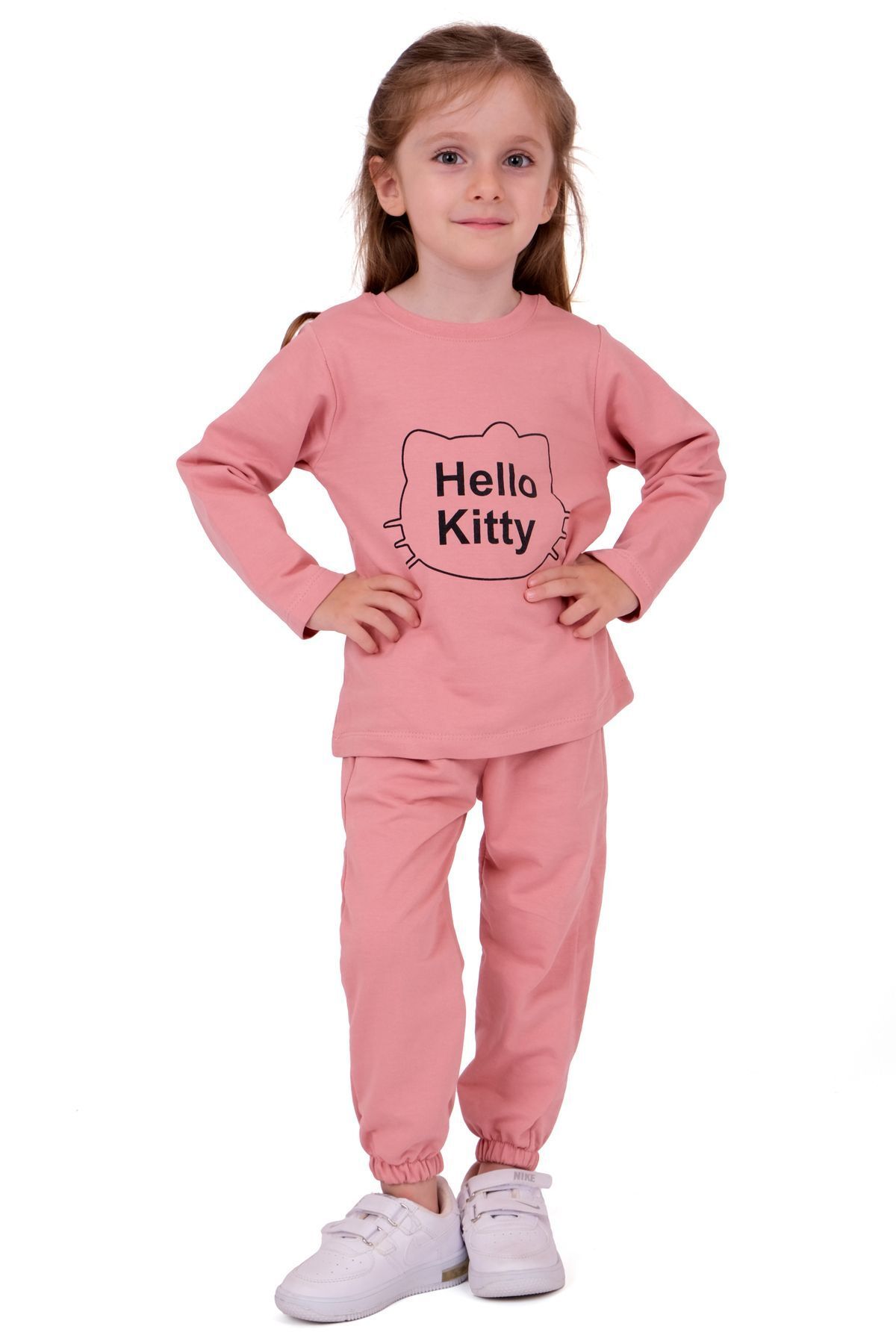 Monttini-Hello Kitty Patterned Inflatable Vest and Top Kids Set - 2 Thread, Set of 3 5