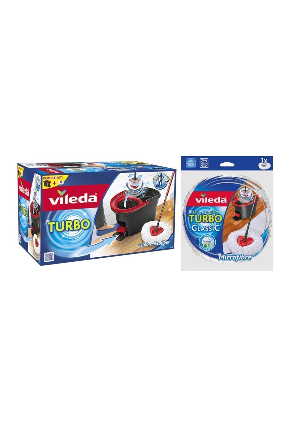 Turbo Pedallı Temizlik Sistemi + 1 Adet Yedek iNTPKT0815 - 1