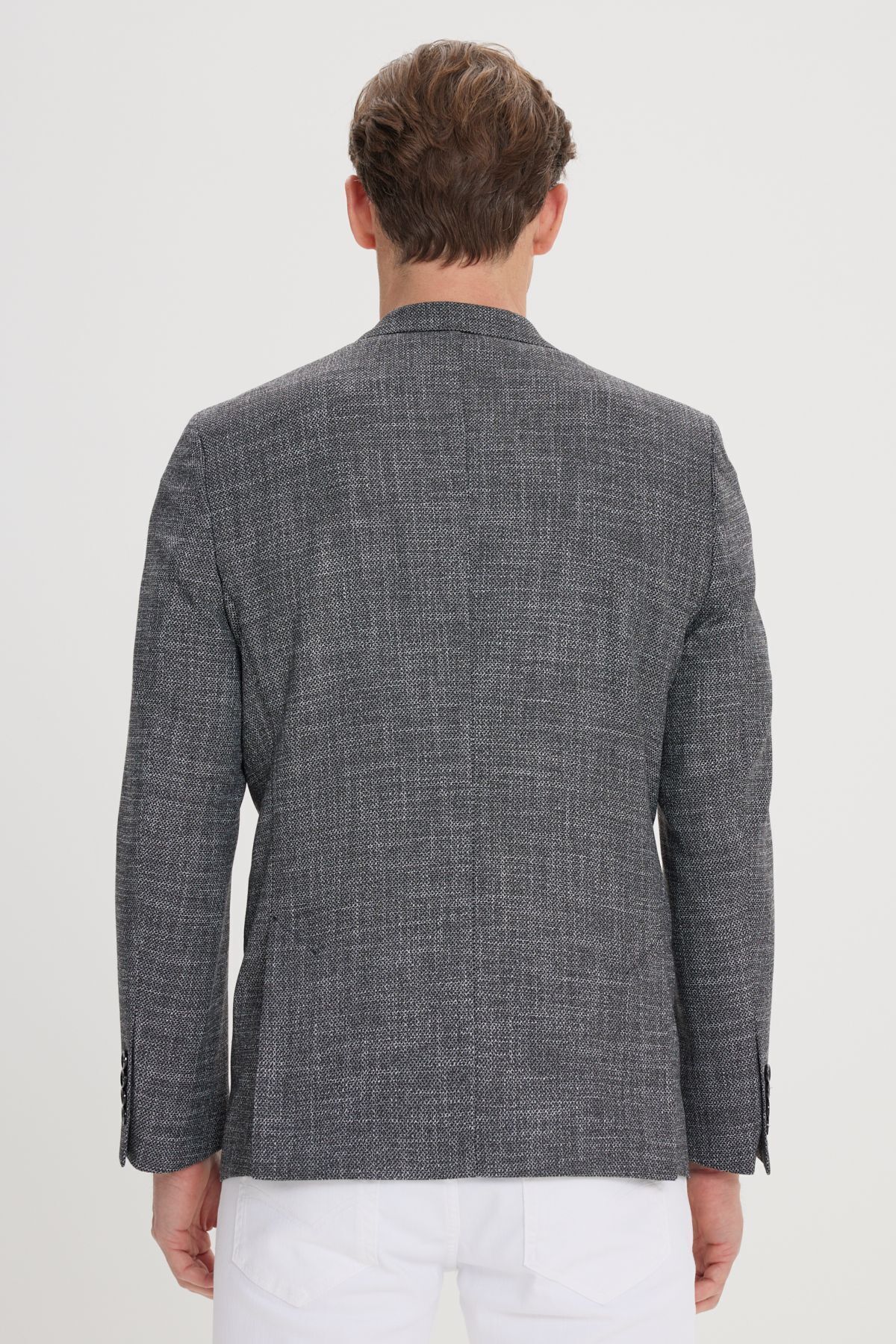 ژاکت مردانه مشکی Altınyıldız Classics | 4A0424200016 اورجینال - تصویر 5