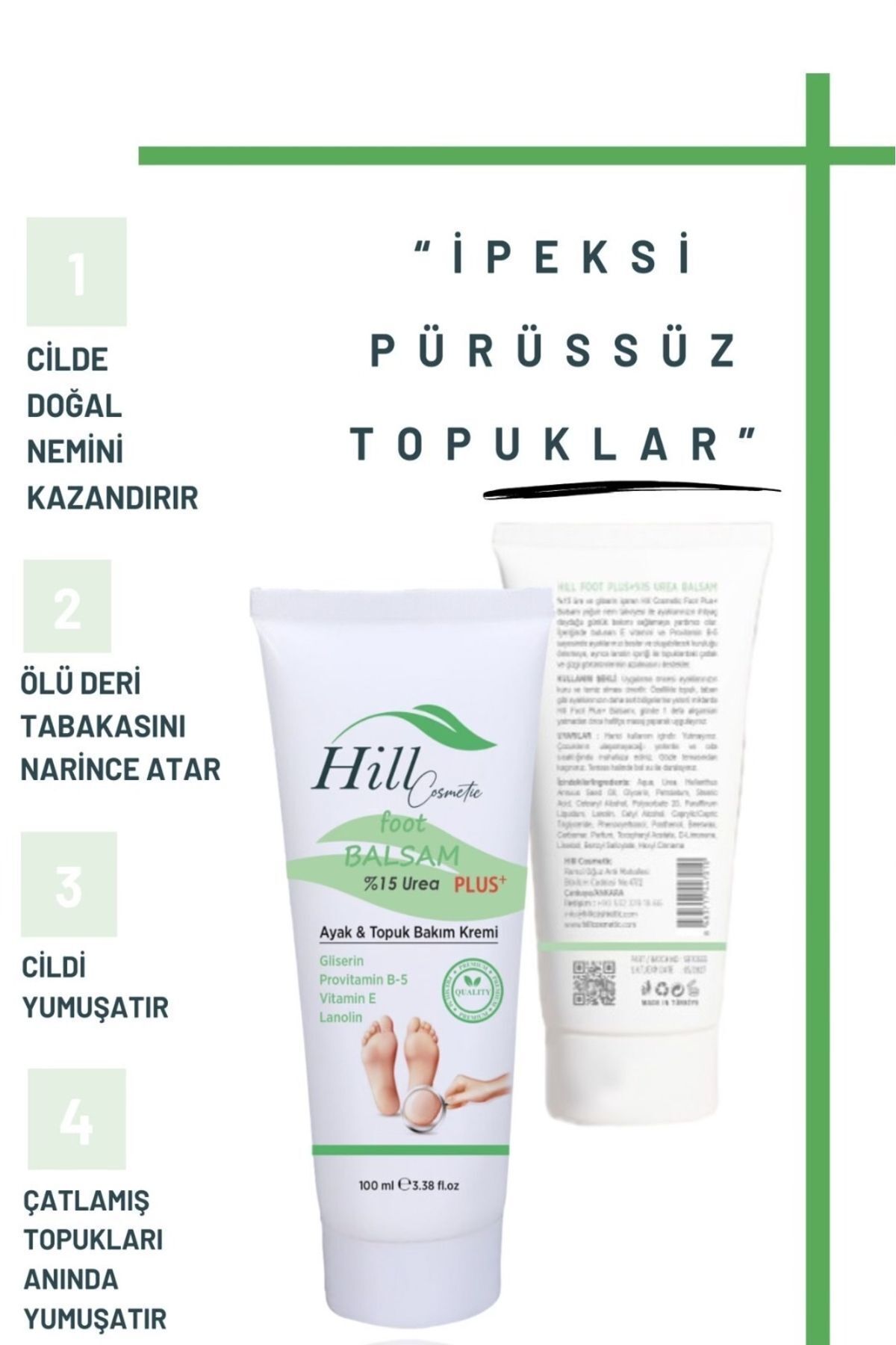 hillfoot-Hill Cosmetic General Foot Care and Heel Cream (Callus and Heel Crack, ) Podology 3