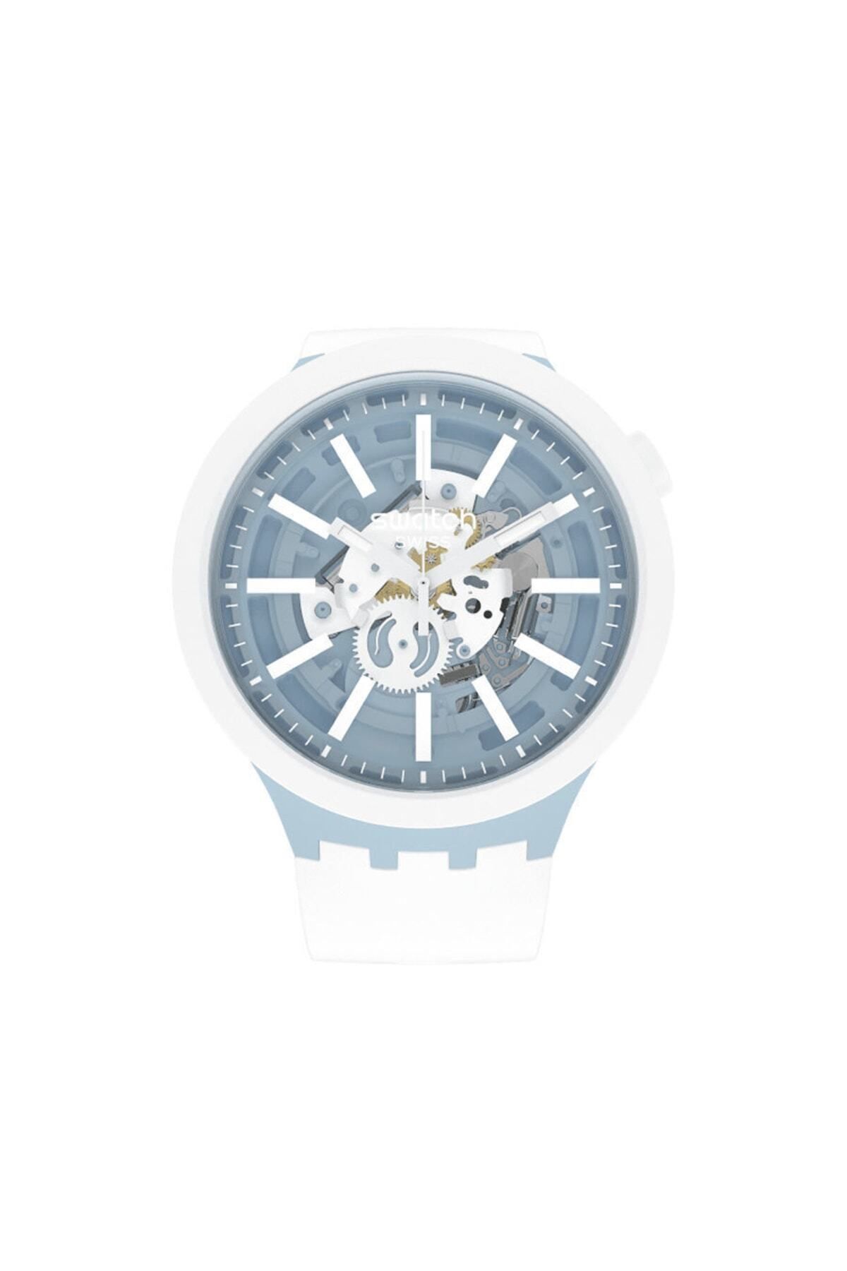 ساعت Swatch روزمره مردانه Sb03n103 Whice اورجینال - تصویر 2