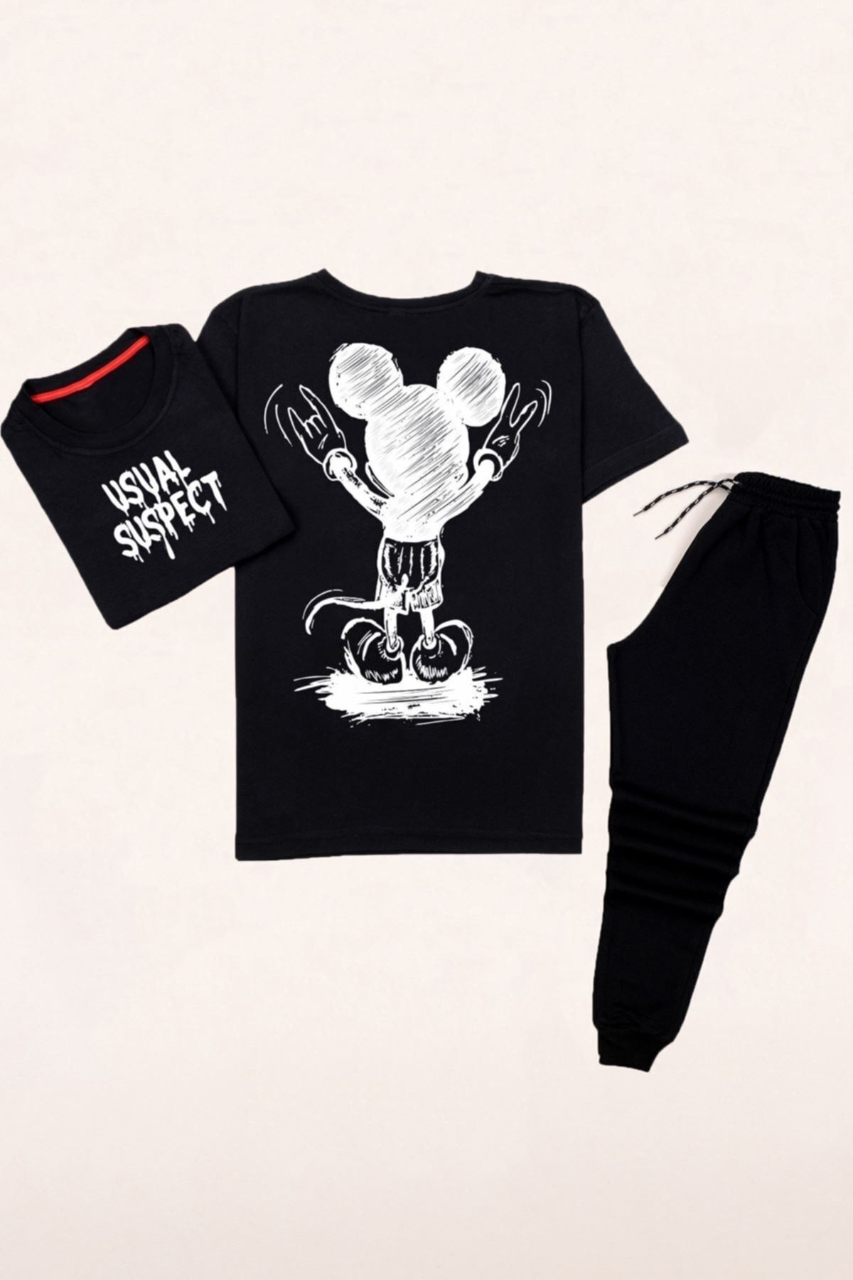 شلوار گرمکن  TKM-TSH-RocknRool-mause-esh-jrd