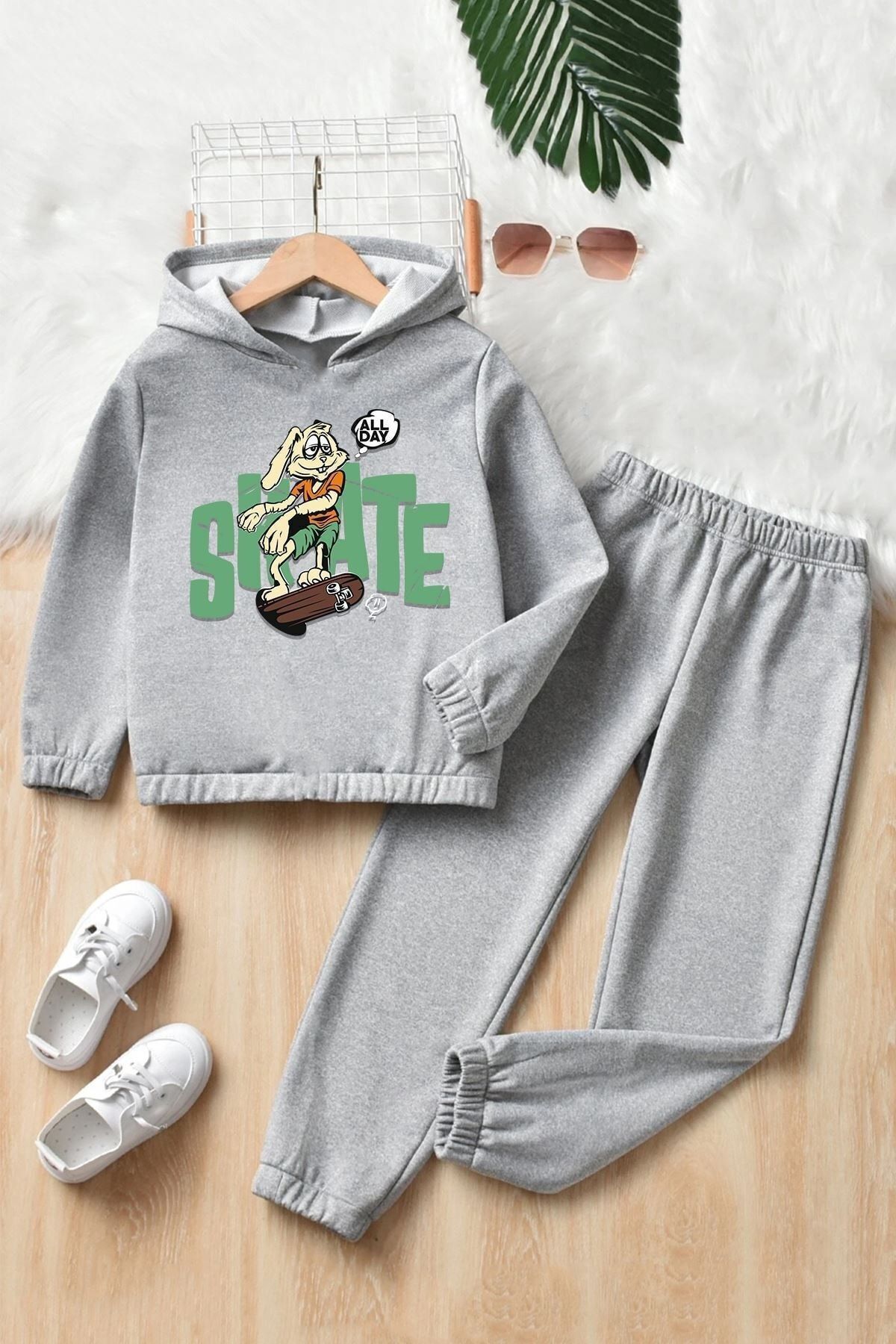trendypassion Set De Trening Pentru Copii All Day Rabbit Unisex - 11–12 years