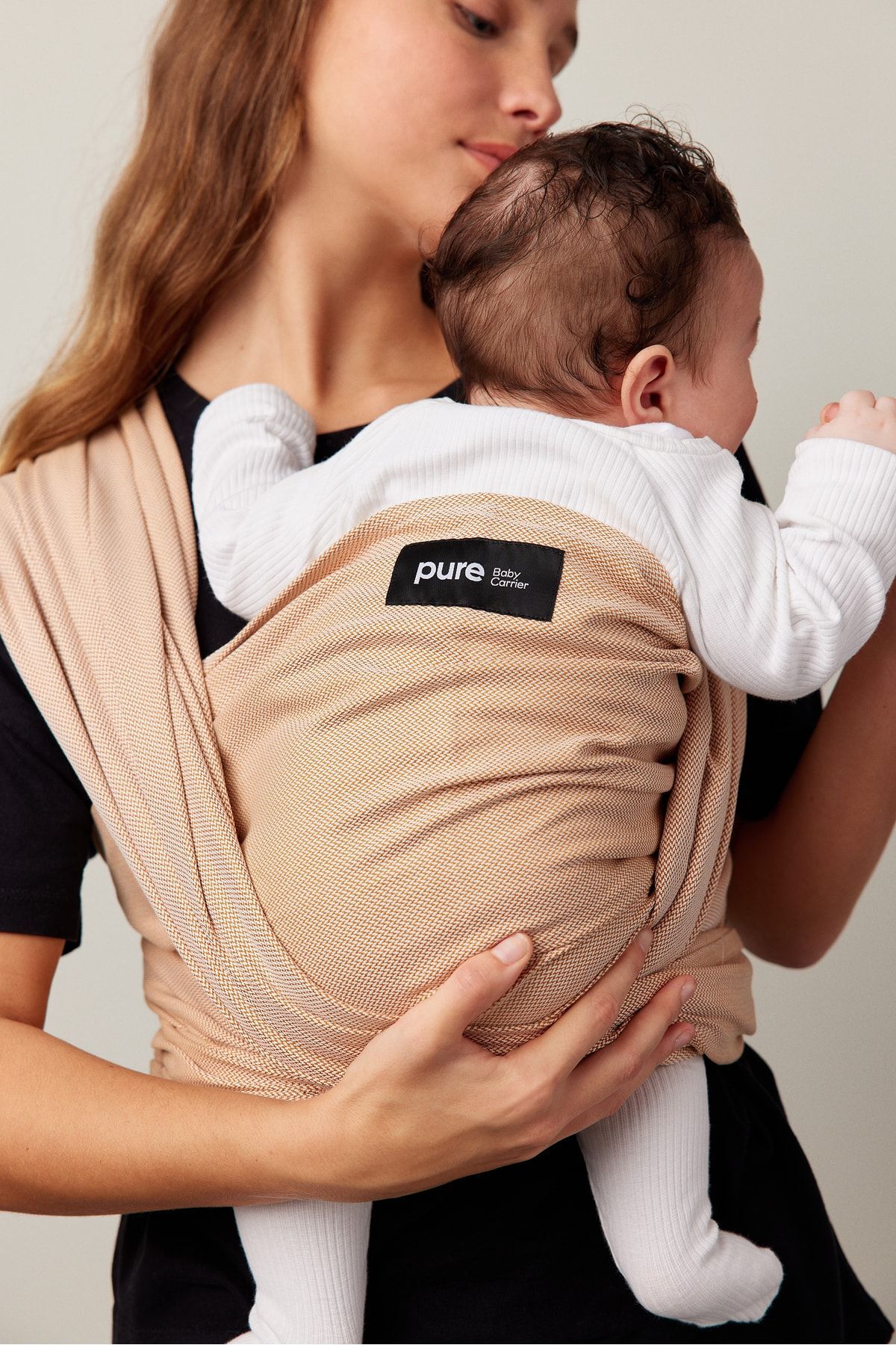 Pure Carrier Keten Bebek Taşıma Şalı, Ayarlanabilir Halkalı Sling Bebek Kangru, Ana Kucağı fotoğrafı 6 (önizleme)