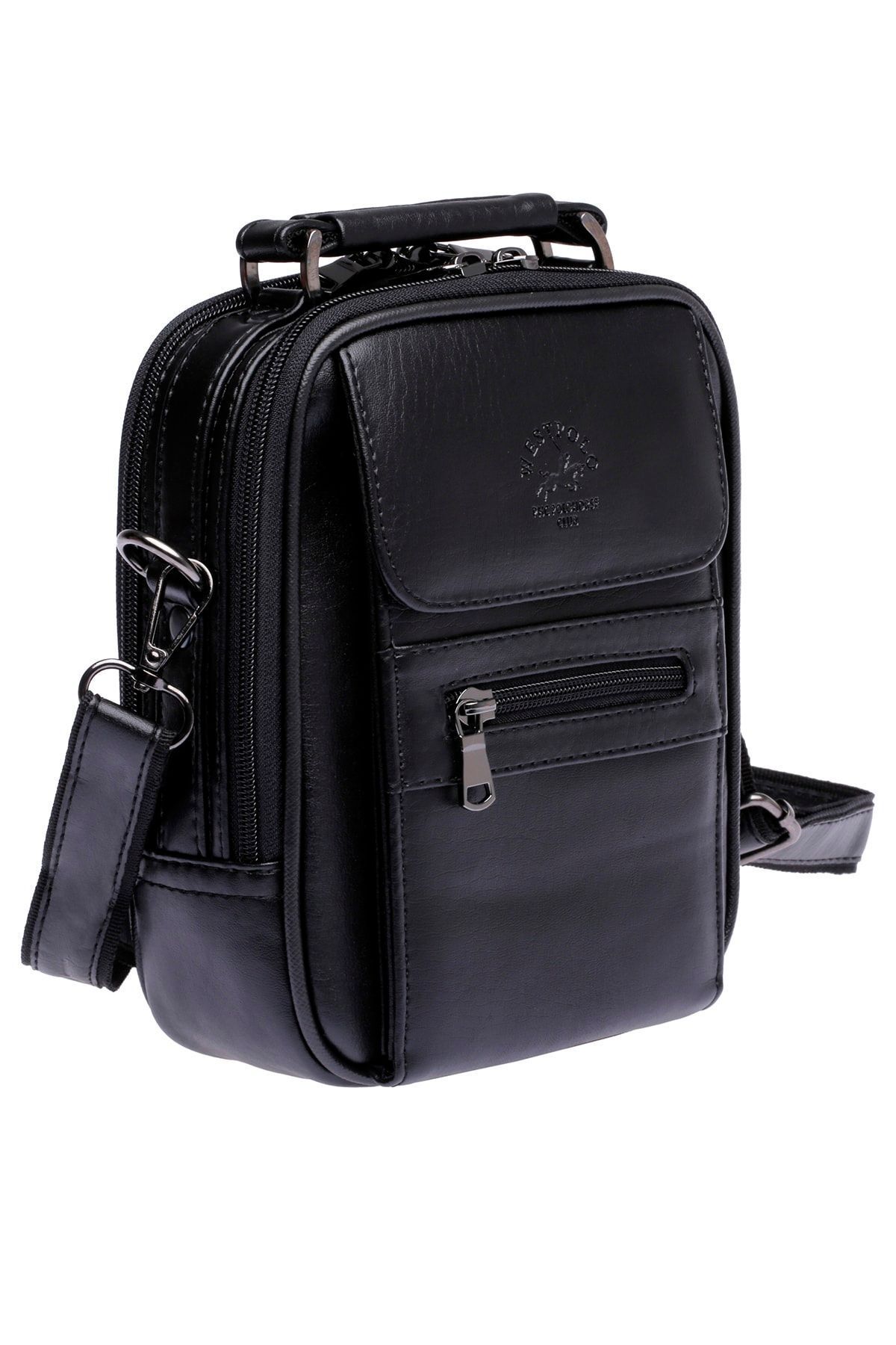 کیف دستی مردانه و شانه فلزی WEST POLO STEEL اندازه متوسط Westpolo