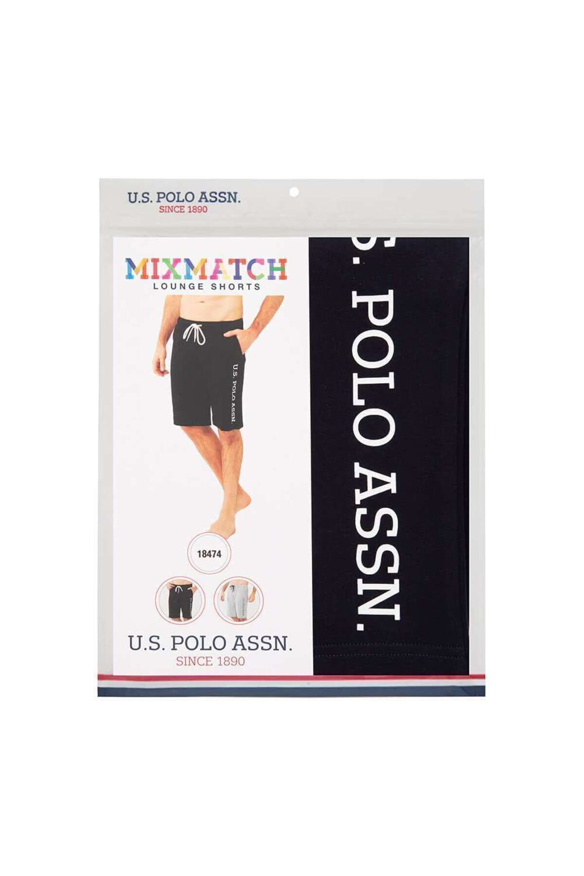 U.S. Polo Assn.  Erkek Siyah Şort 18474 - Görsel 4