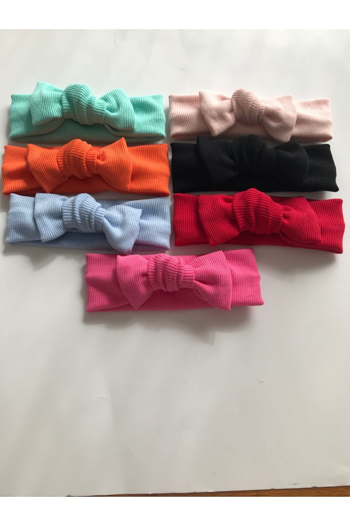 nisbutik aksesuar 7'li Bandana Seti, Çocuk,bebek Bandana Seti, Çocuk Bebek Bandana Set, Hediyelik Bandana fotoğrafı 3 (önizleme)