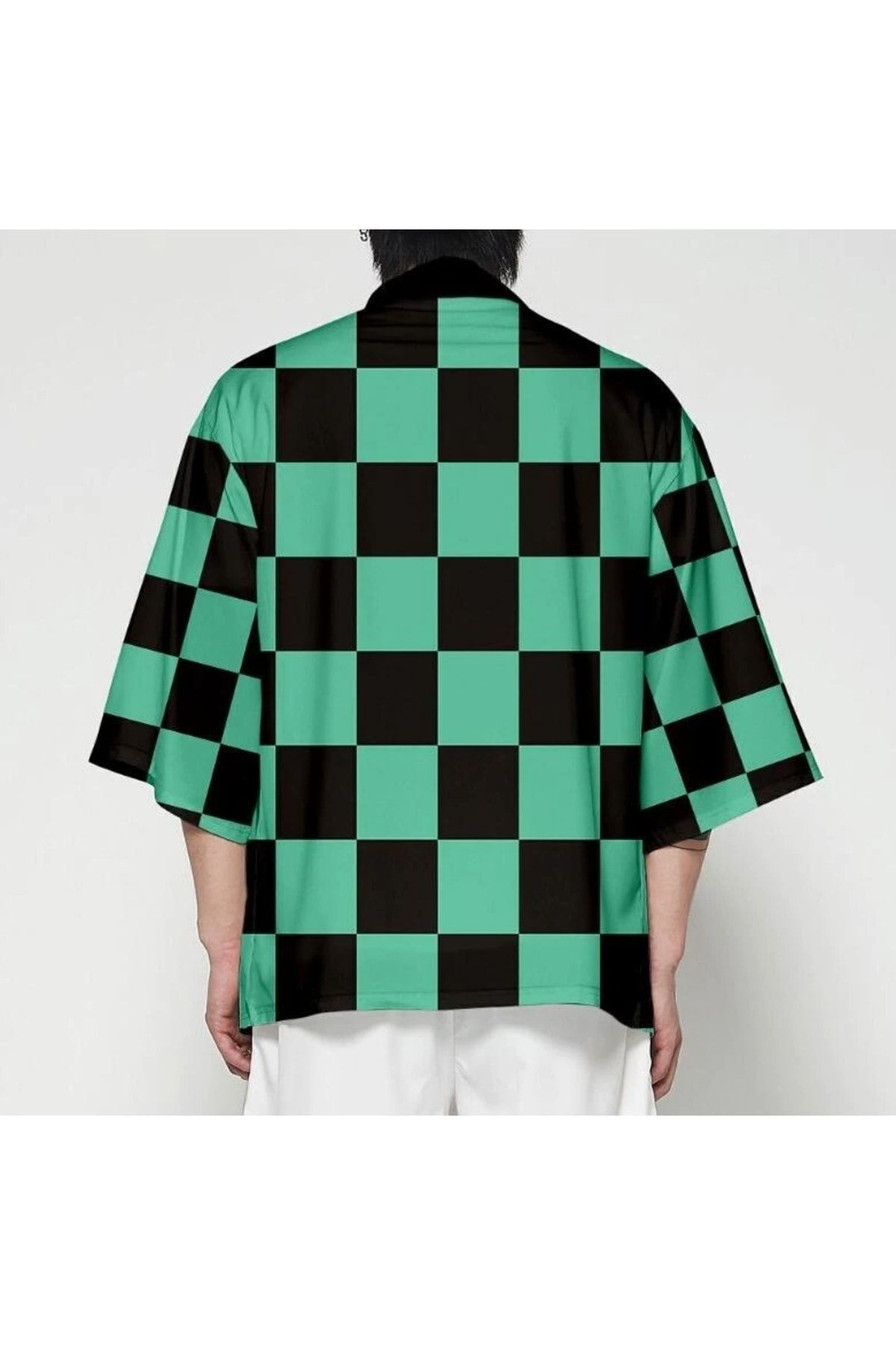 Köstebek-Anime Demon Slayer: Kimetsu No Yaiba Tanjiro Unisex Kimono 3
