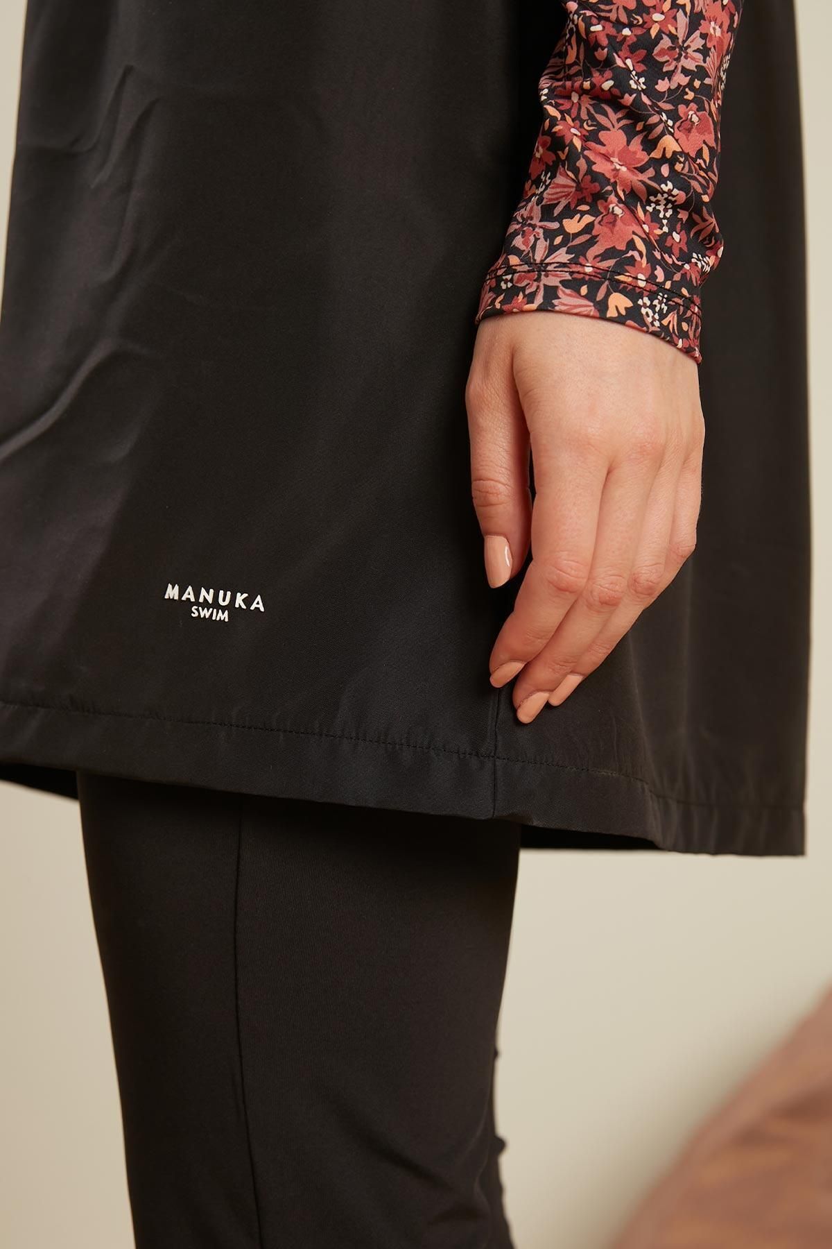 Manuka-3-teiliges Retro-Blumen-Hijab-Badeset 7