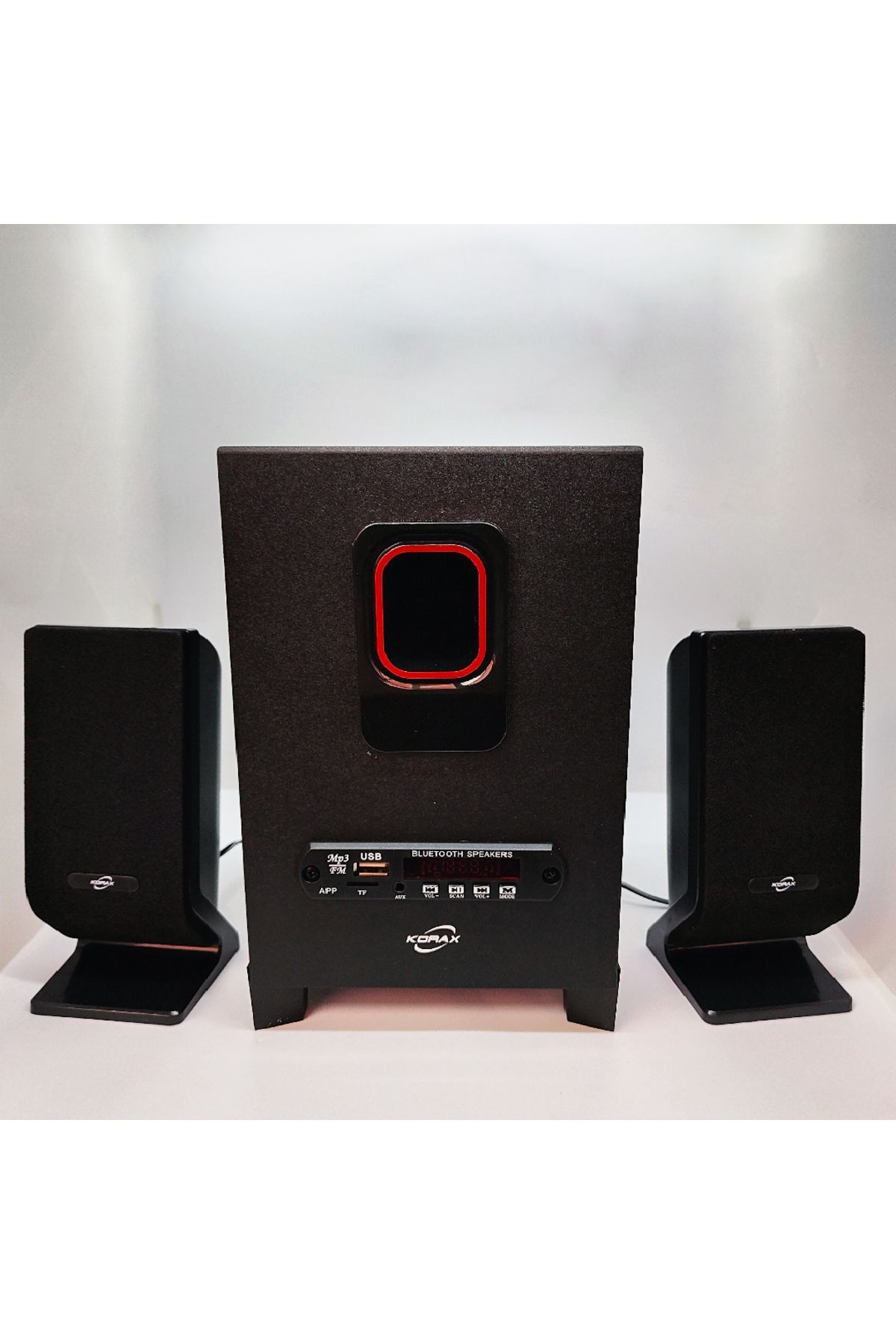 Korax-5101 Aux-Usb-sd-fm-بلوتوث يدعم نظام الصوت 1200 واط 2+1 3