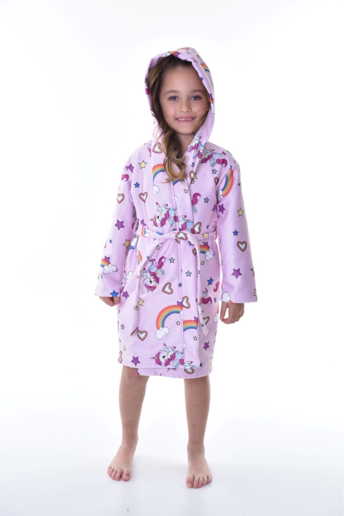 Rs Ramuni-Mädchen Bademantel Einhorn 2