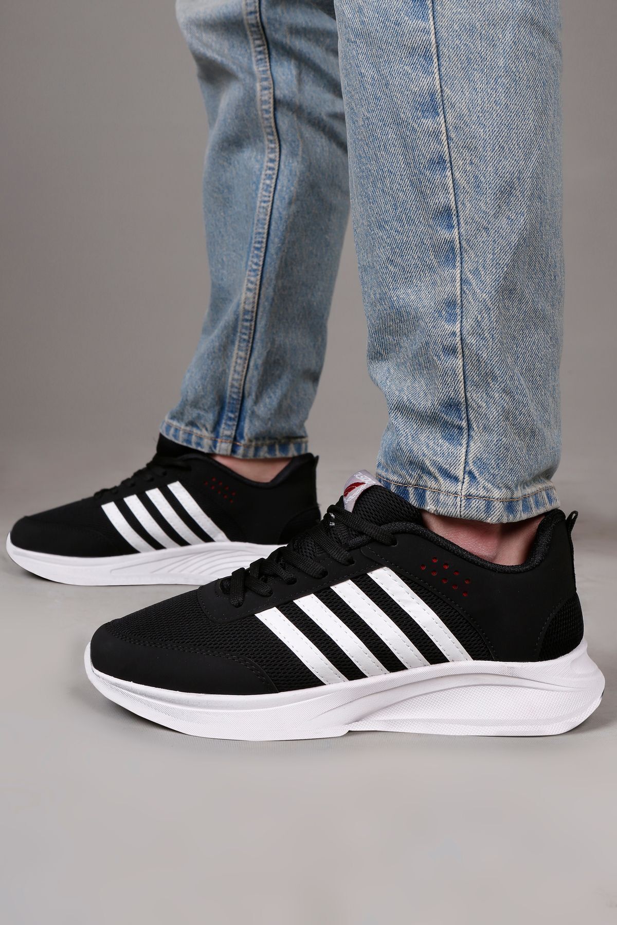 Erkek Sneaker Spor Ayakkabısı Konforlu Hava Alan Esnek Kaliteli Bağcıklı Ortapedik Kullanışlı