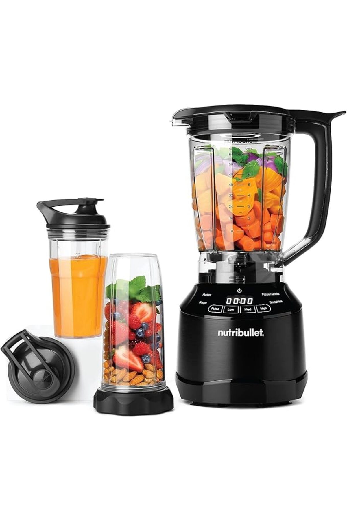 Nutribullet-Smart Touch Blender Combo 1500Watts, 8pc, Intelligent Program, High Speed Blender, Black 1