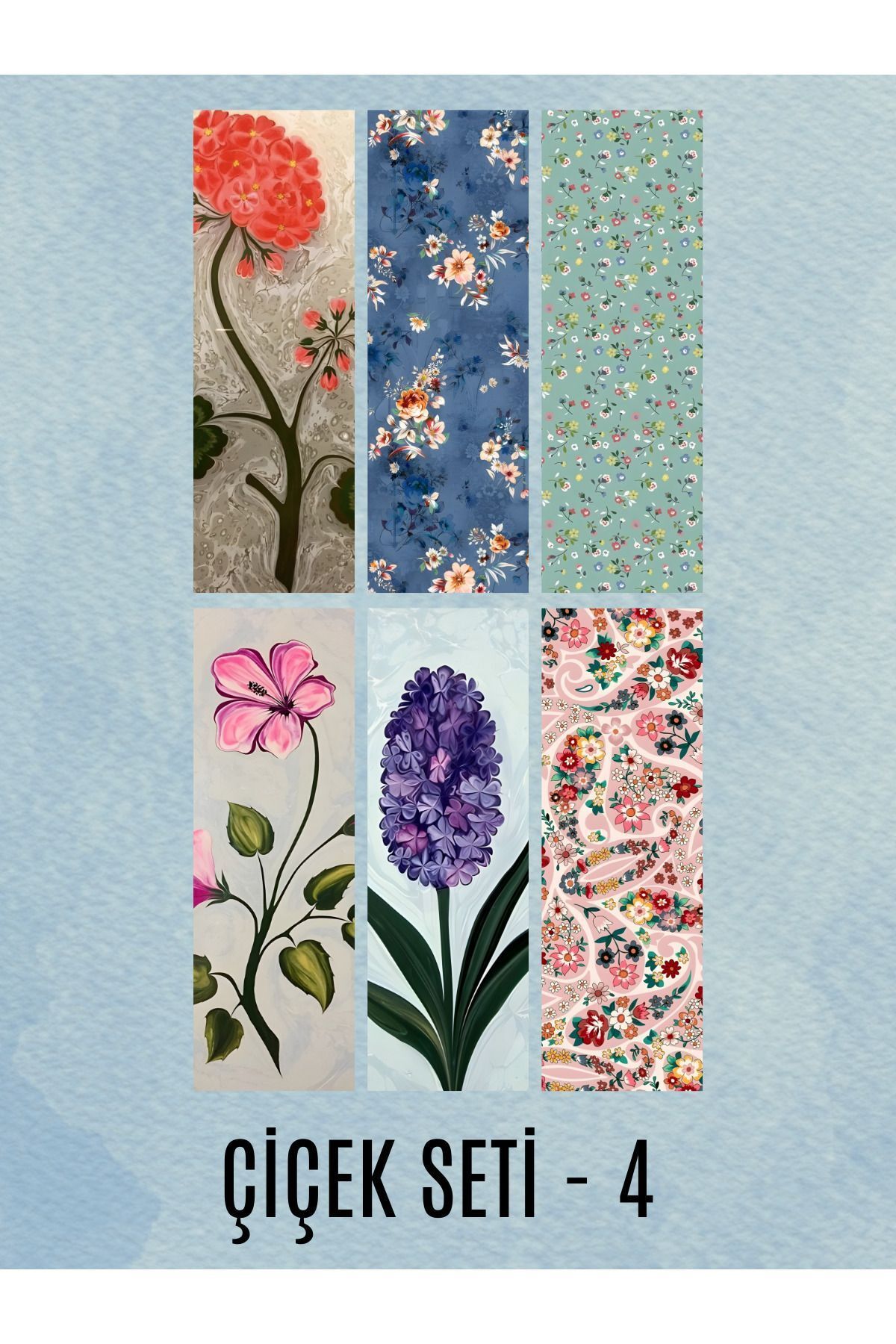 tsugame-Special Design Flower Set Bookmarks Bookmark Set of 6 2