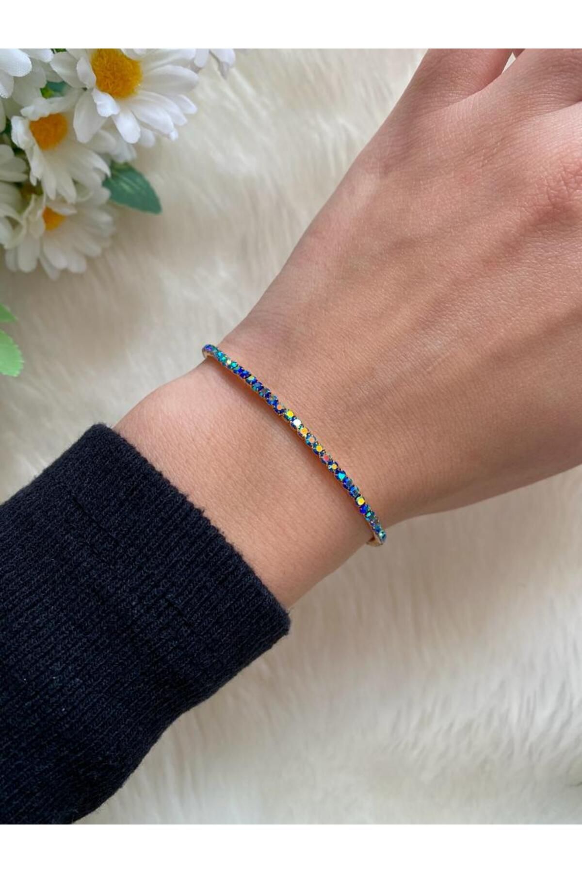 BRACELET ZIRCON STONE ELASTIC FLEXIBLE