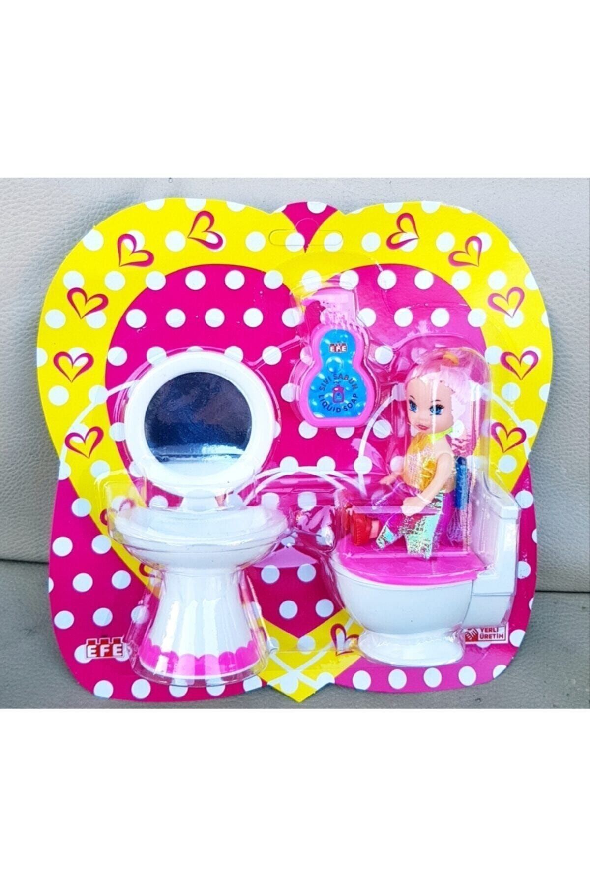 Genel Markalar Klozet Setli Küçük Bebeğim Oyuncak Set Çocuk Eğitici Gelişim