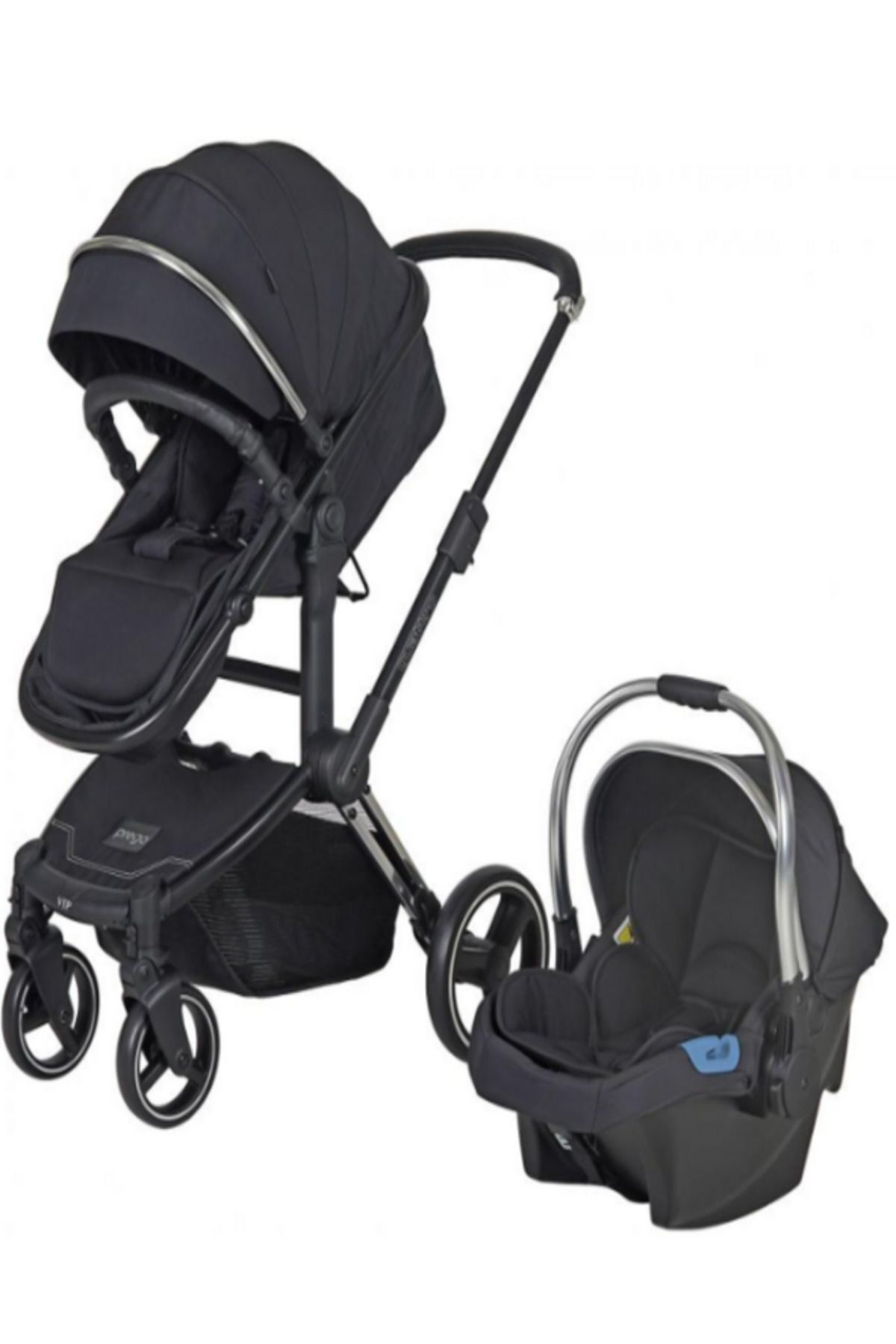 Prego QUATTRO VİP ÇİFT YÖNLÜ TRAVEL SİSTEM BEBEK ARABASI SİLVER