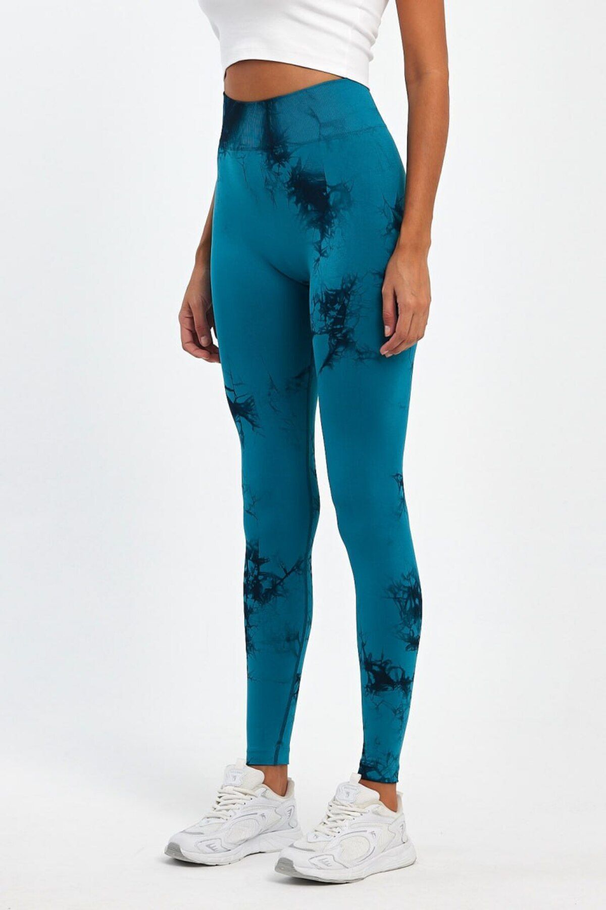 Şımart-Shmart Seamless Patterned Tights with Gathered Back 5