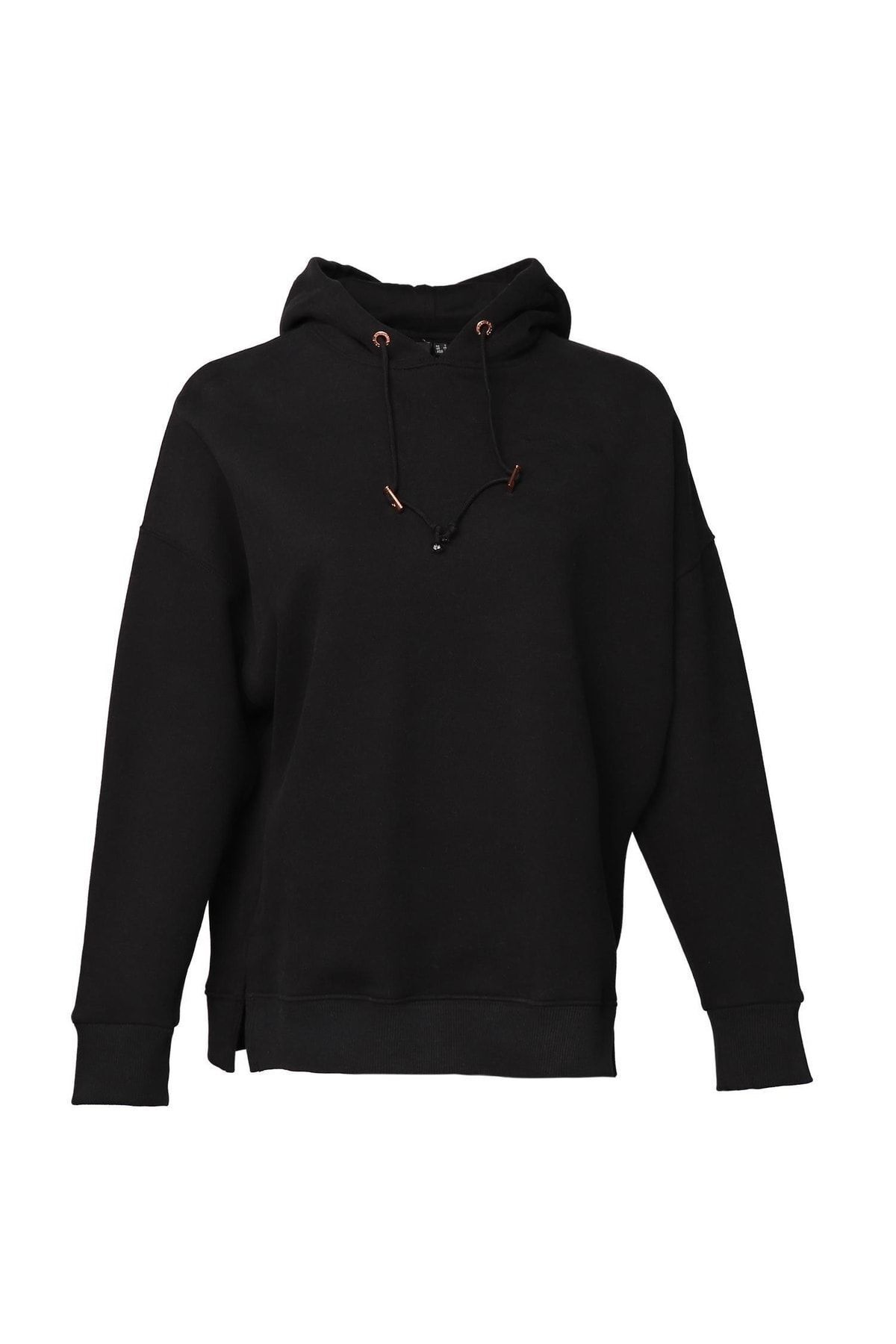 سویشرت مشکی زنانه سیاه Hoodie اورجینال hummel