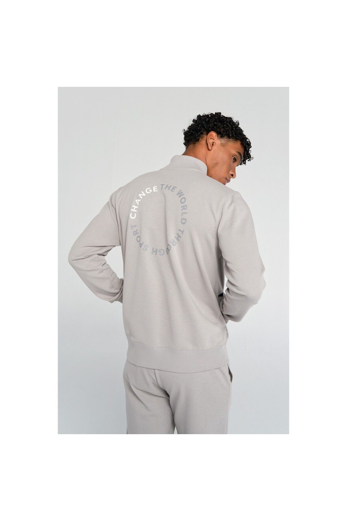 کت خاکستری مردانه ژاکت زیپ نر جینو اورجینال hummel