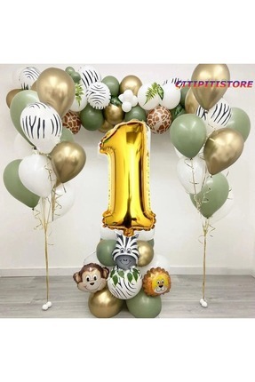 DÜVENCİ TİCARET Safari Folyo Kafalı Balon Set