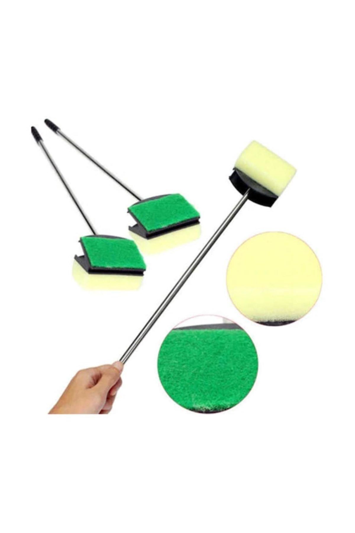 Liya Metal Saplı Akvaryum Cam Temizleme Sileceği 55cm