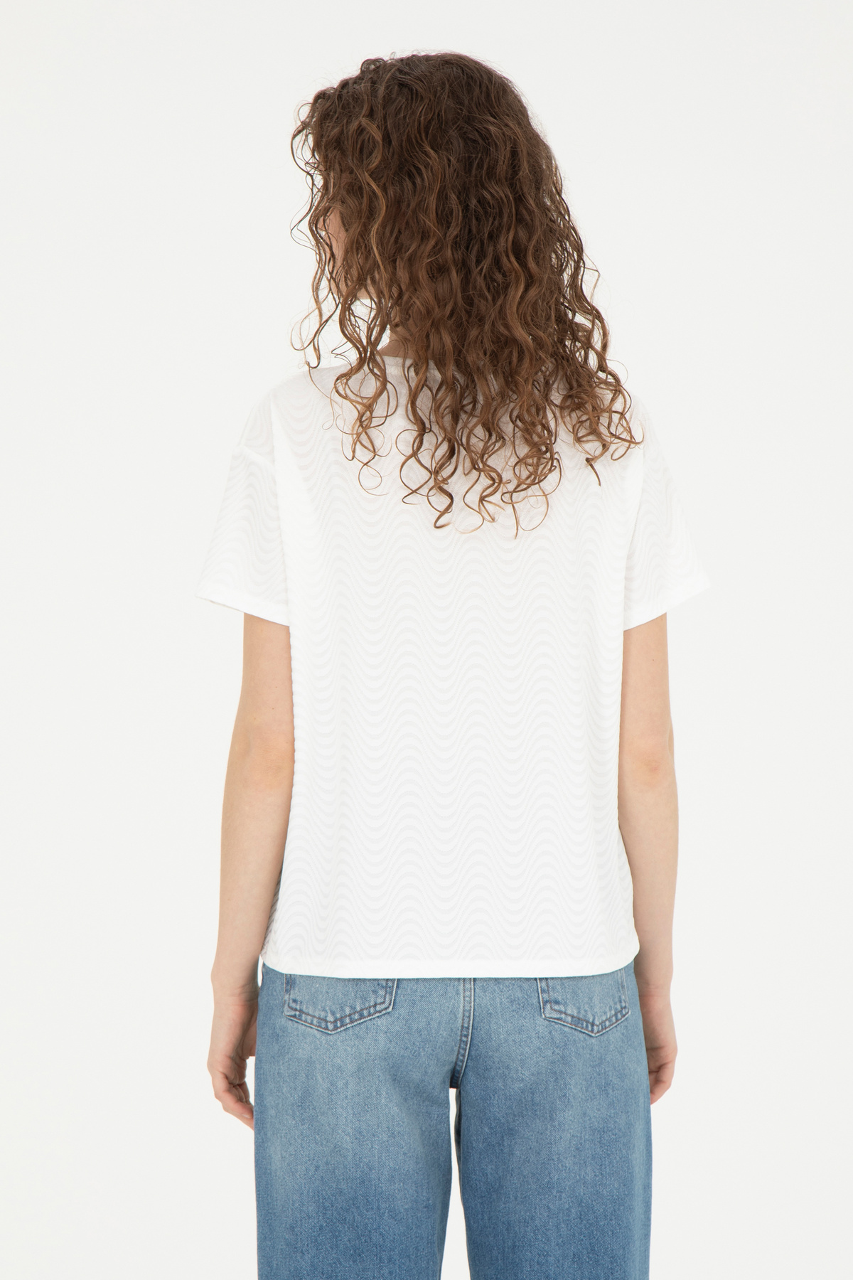 تی شرت زنانه یو اس پولو | USPOLO12477 U.S. Polo Assn. - Image 5