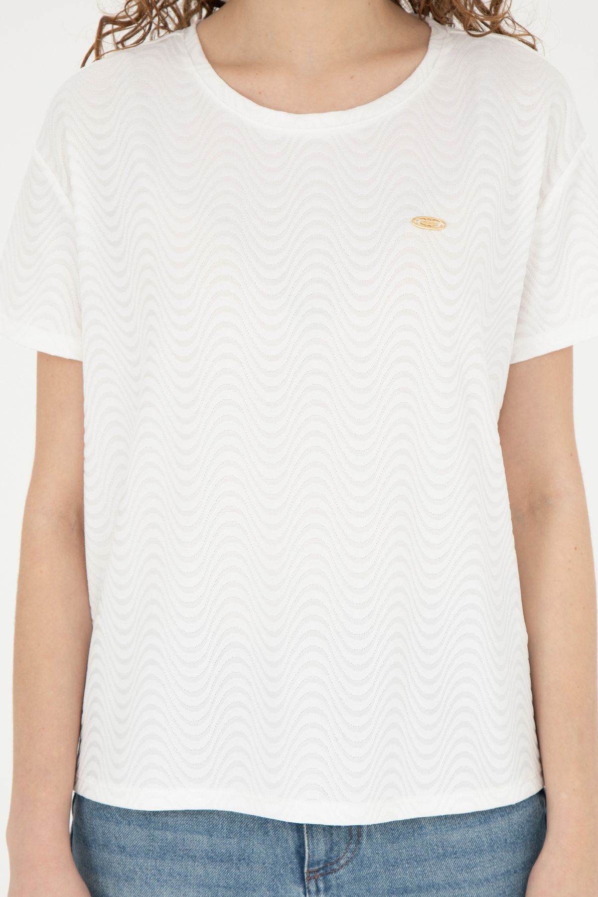 تی شرت زنانه یو اس پولو | USPOLO12477 U.S. Polo Assn. - Image 6