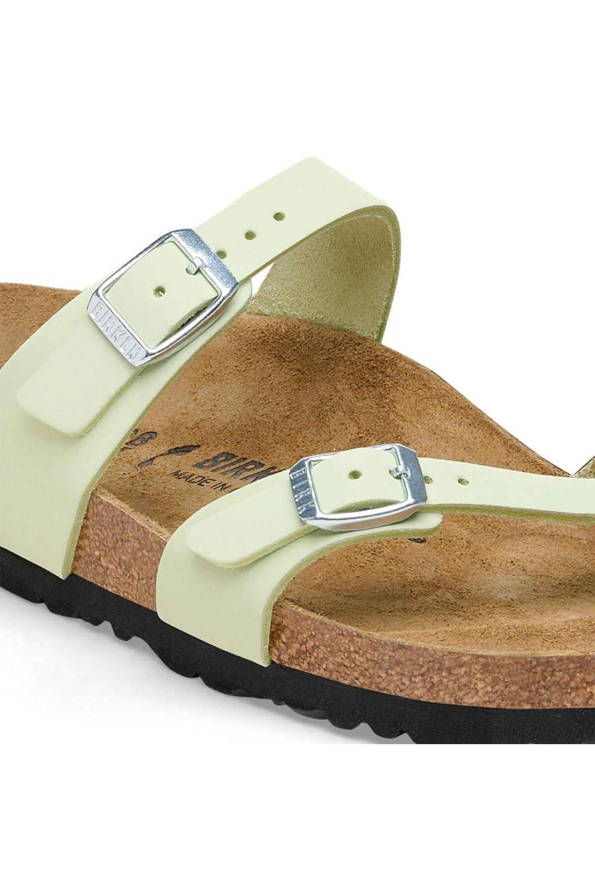 دمپایی بیرکن استاک زنانه پارچه زرد  راسته      Beachwear | Birkenstock ZNNPBC2846 - تصویر 6