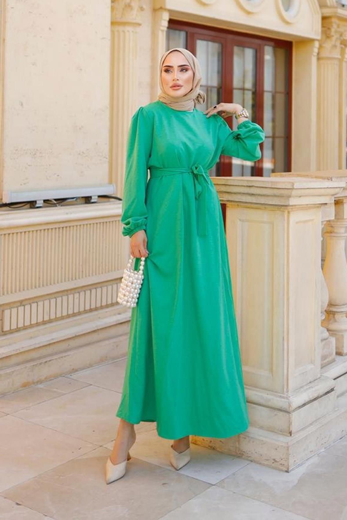 Green dress hijab clearance