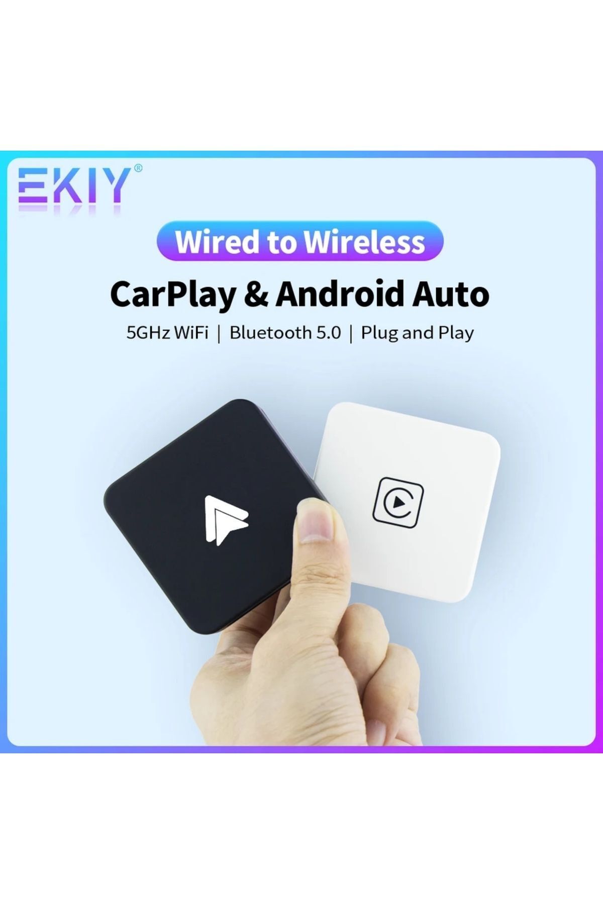 EKİY EKIY A1 Mini Carplay kablosuz Toyota Mazda Nissan için Suzuki Audi ...