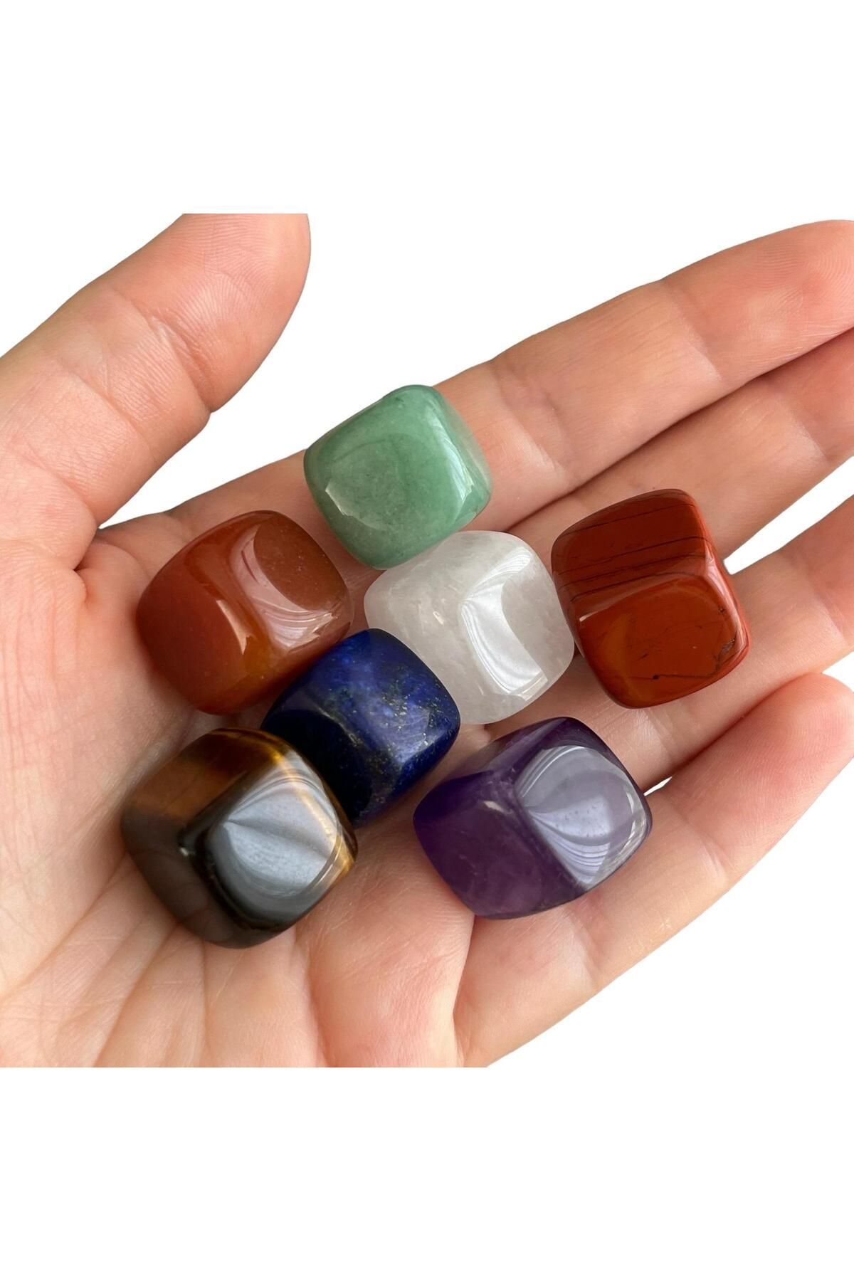 CRAZY TAKI TASARIM 7 Lİ ÇAKRA DOĞALTAŞ SET