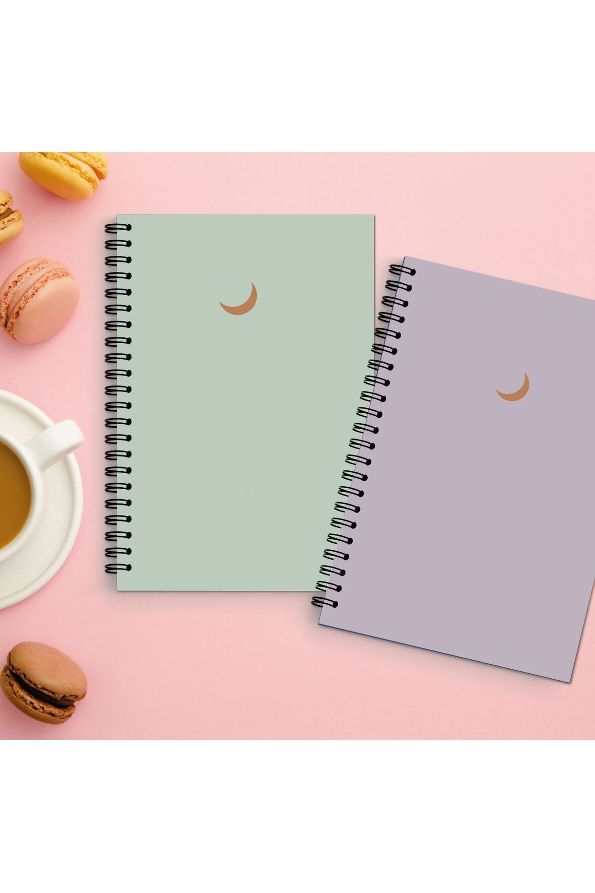 Smile Notes-A5 Spiral School Notebook 80 sheets Set of 2 - Unlined Notebook A5 Size Unlined 1