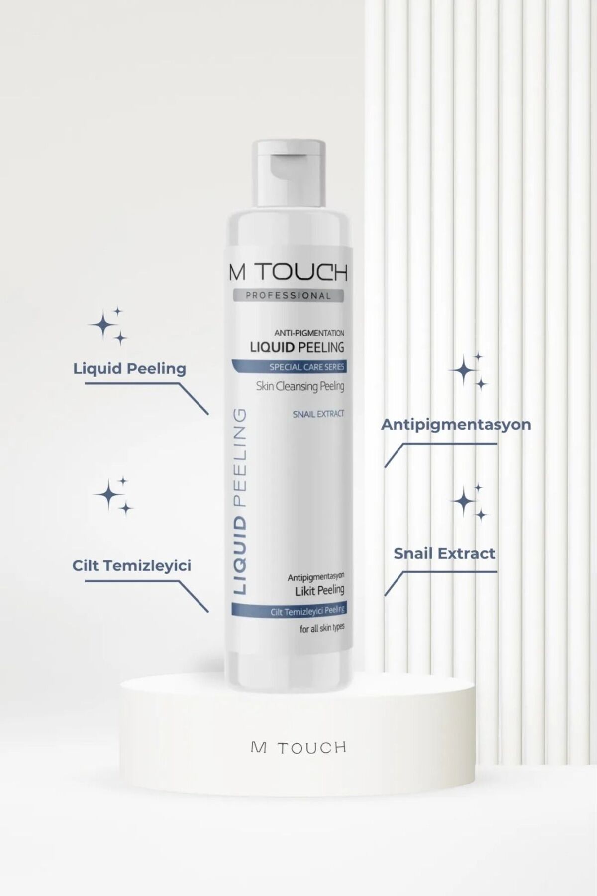 M Touch Liquid Peeling Antipigmentasyon Likit Cilt Temizleyici Peeling 125 ml — 00191 — تصویر 2 از 5